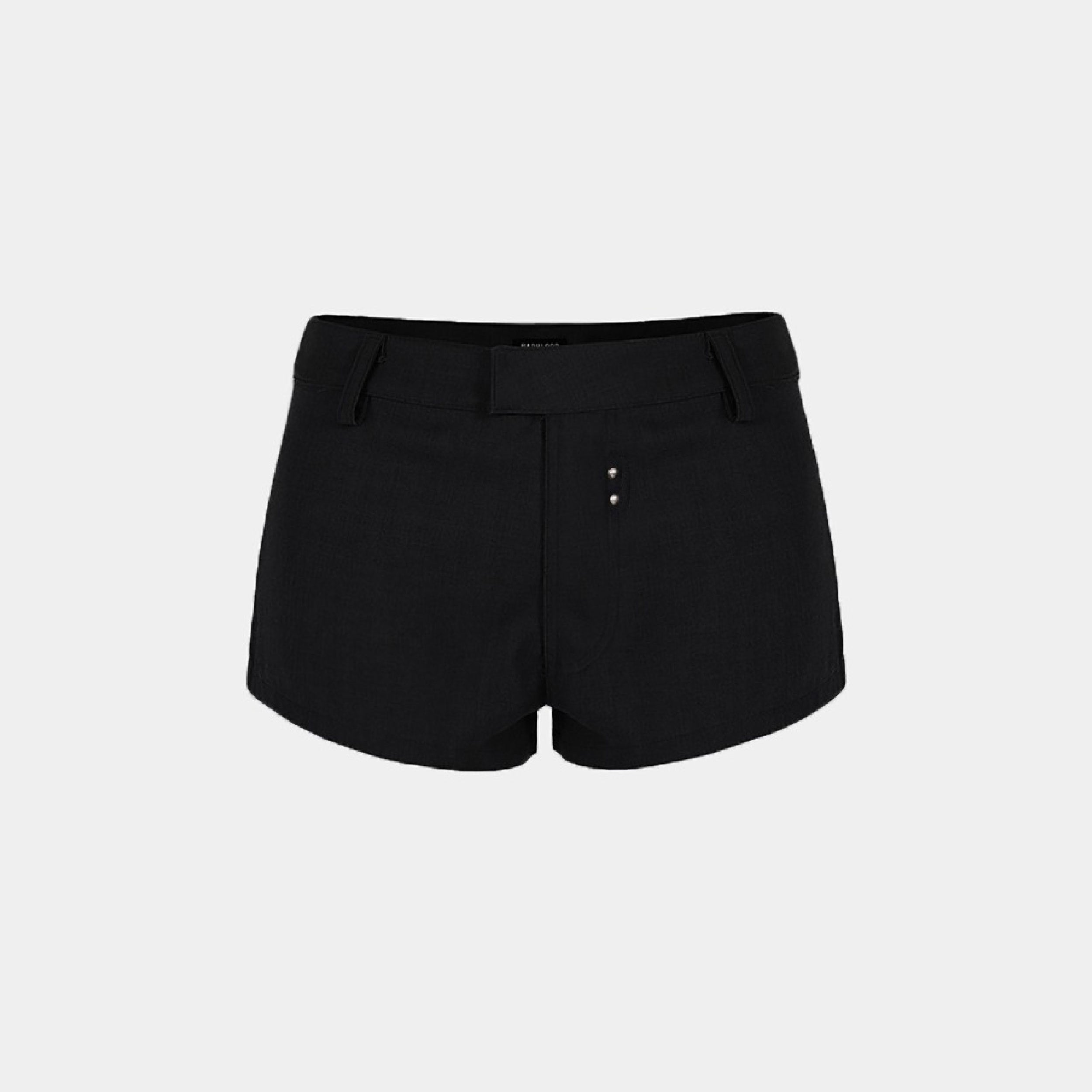 Badblood Proto Gabardine Micro Shorts Black