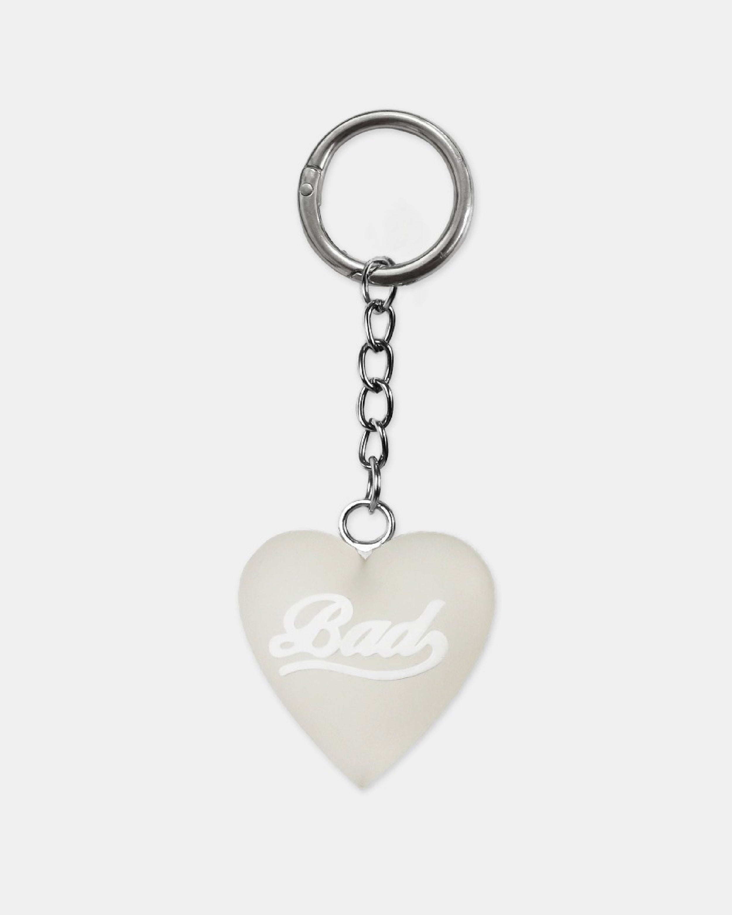 Badblood Bad Heart Keyring Clear