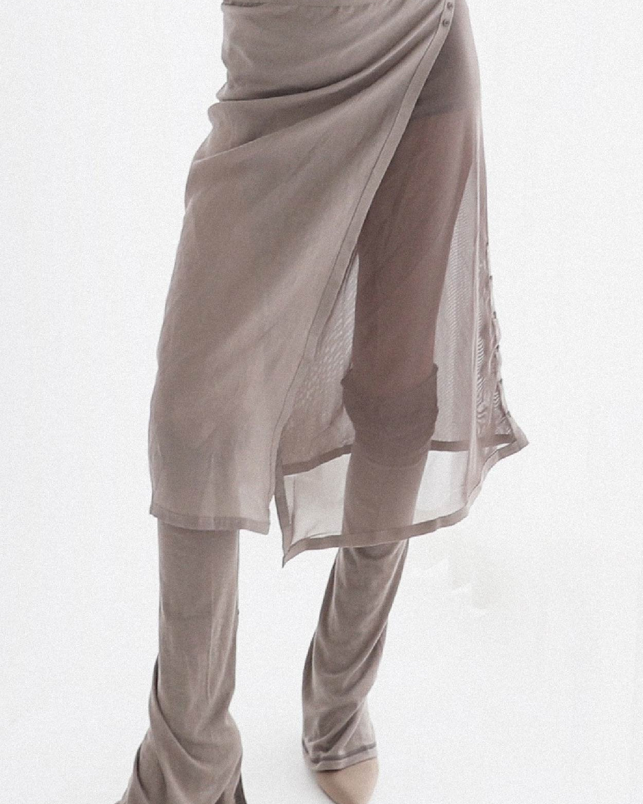 Badblood Breeze Midi Skirt Tobacco