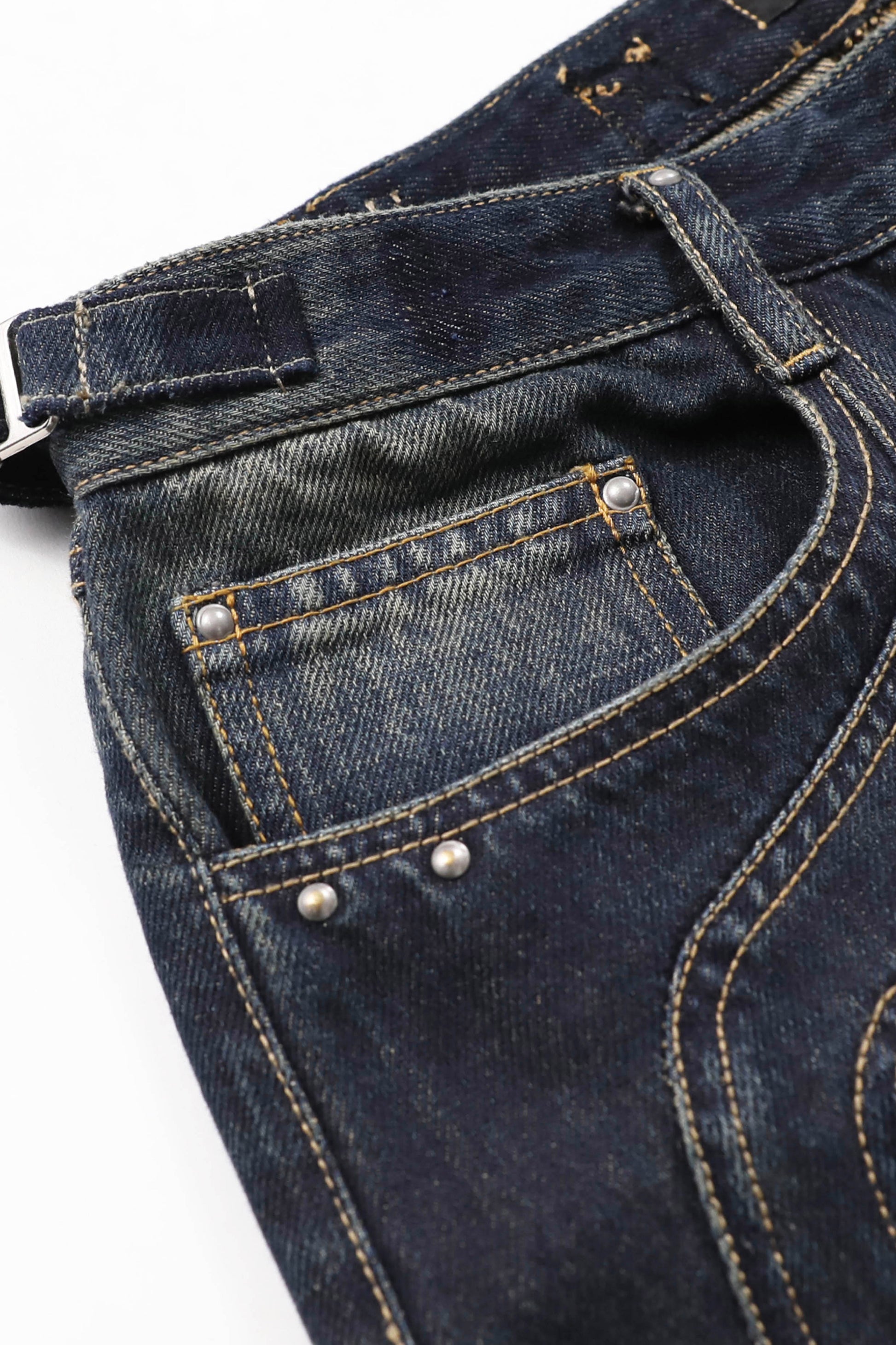 Badblood Aquila Denim Wide Flare Pants Rusty Blue