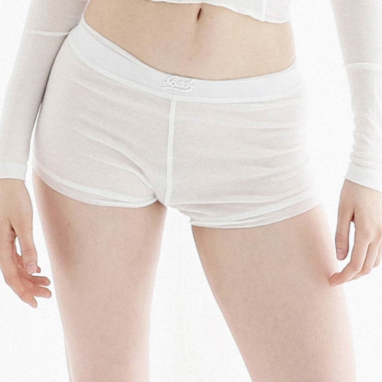 Badblood Second Skin Boy Shorts Cream