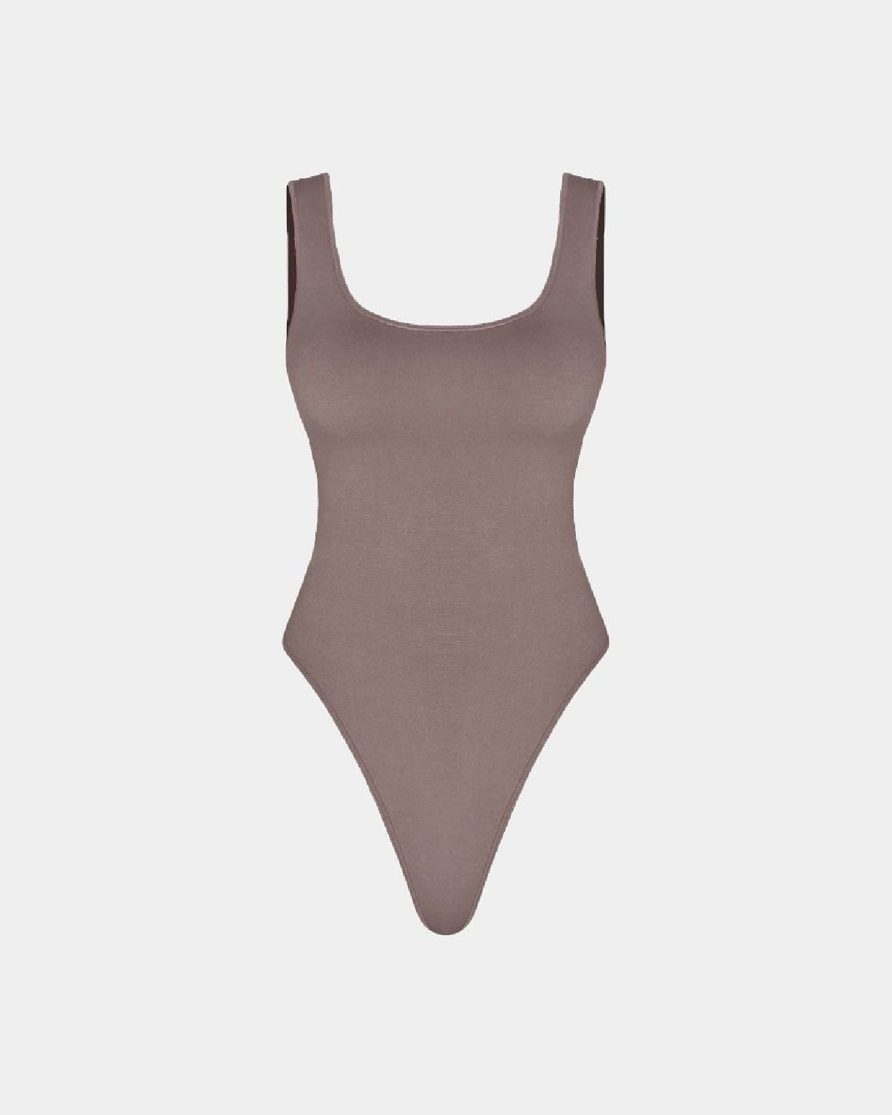 Badblood Everyday Tank Bodysuit Taupe