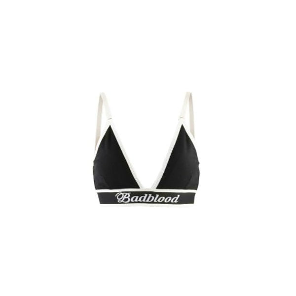 Badblood Athletic Organic cotton triangle Bralette Black