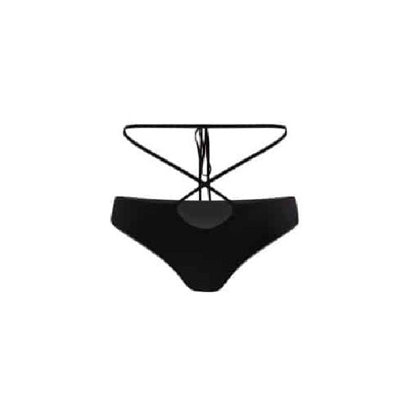 Badblood Ego lace-up bikini Bottom Black