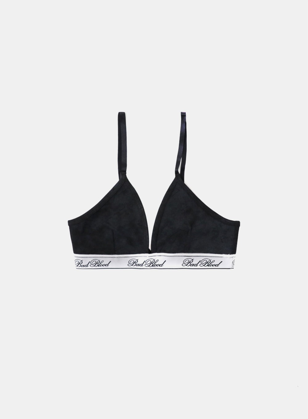 Badblood Classic Logo Triangle Bra - Dusty Black