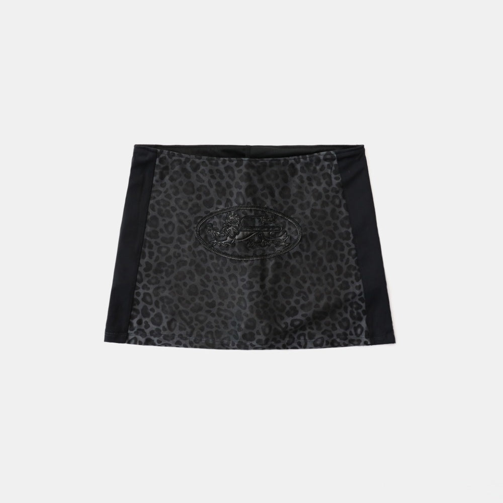 Badblood Mystic Skirt - Black Leopard