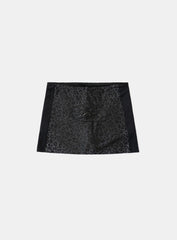 Badblood Mystic Skirt - Black Leopard