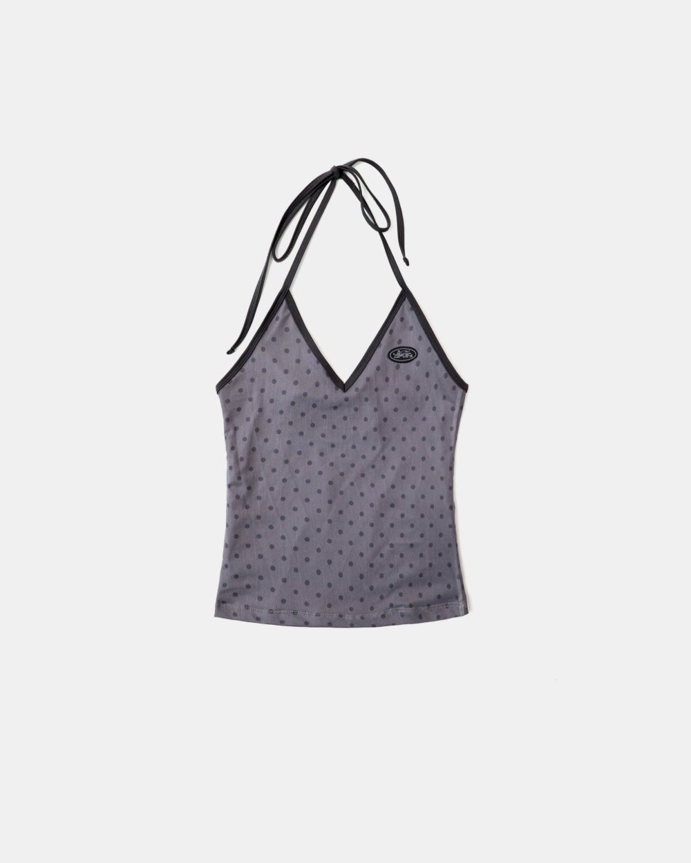 Badblood Splash Dot Halter Tank - Grey