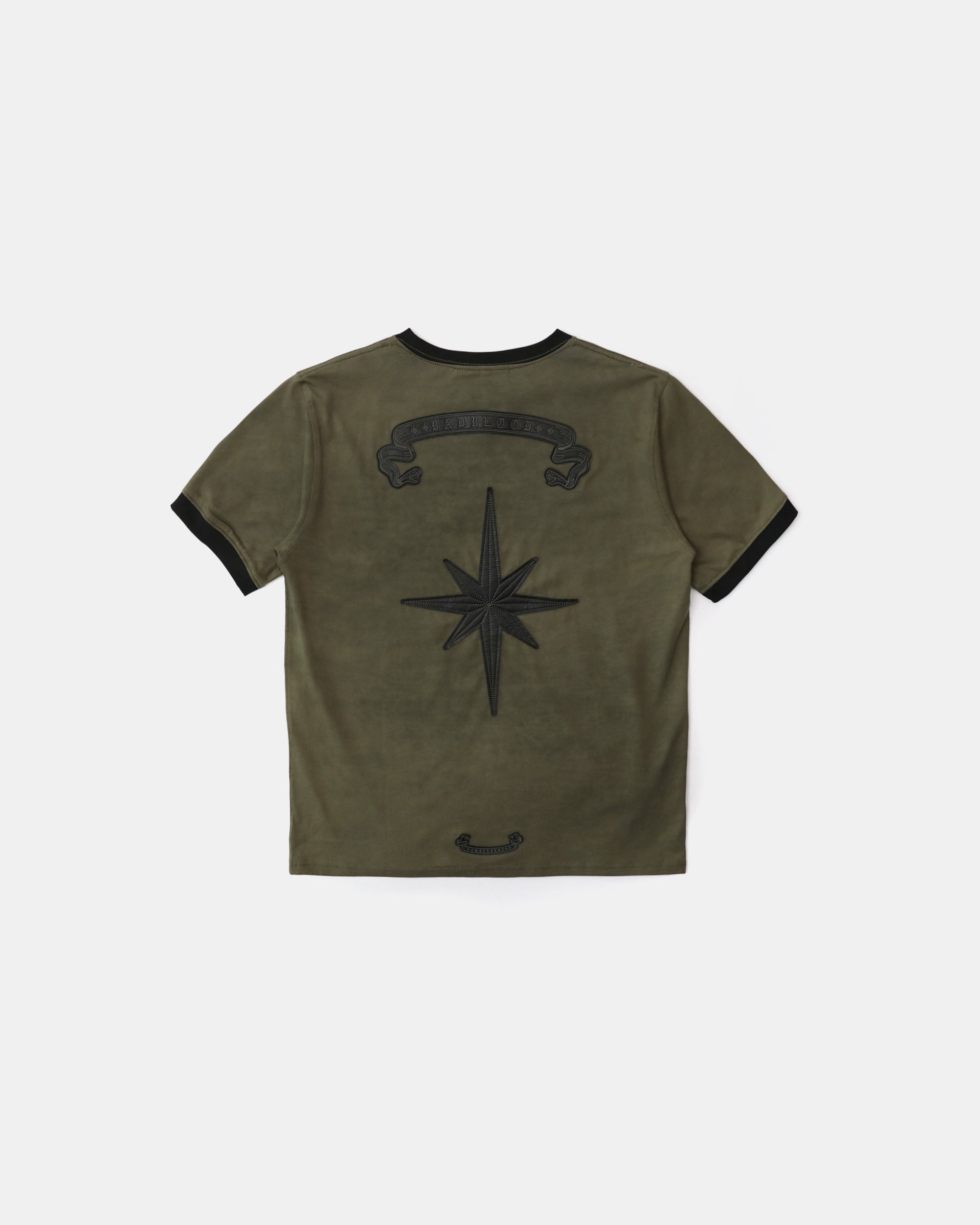 Badblood Cosmo Bad Patch Ringer T-Shirt - Khaki