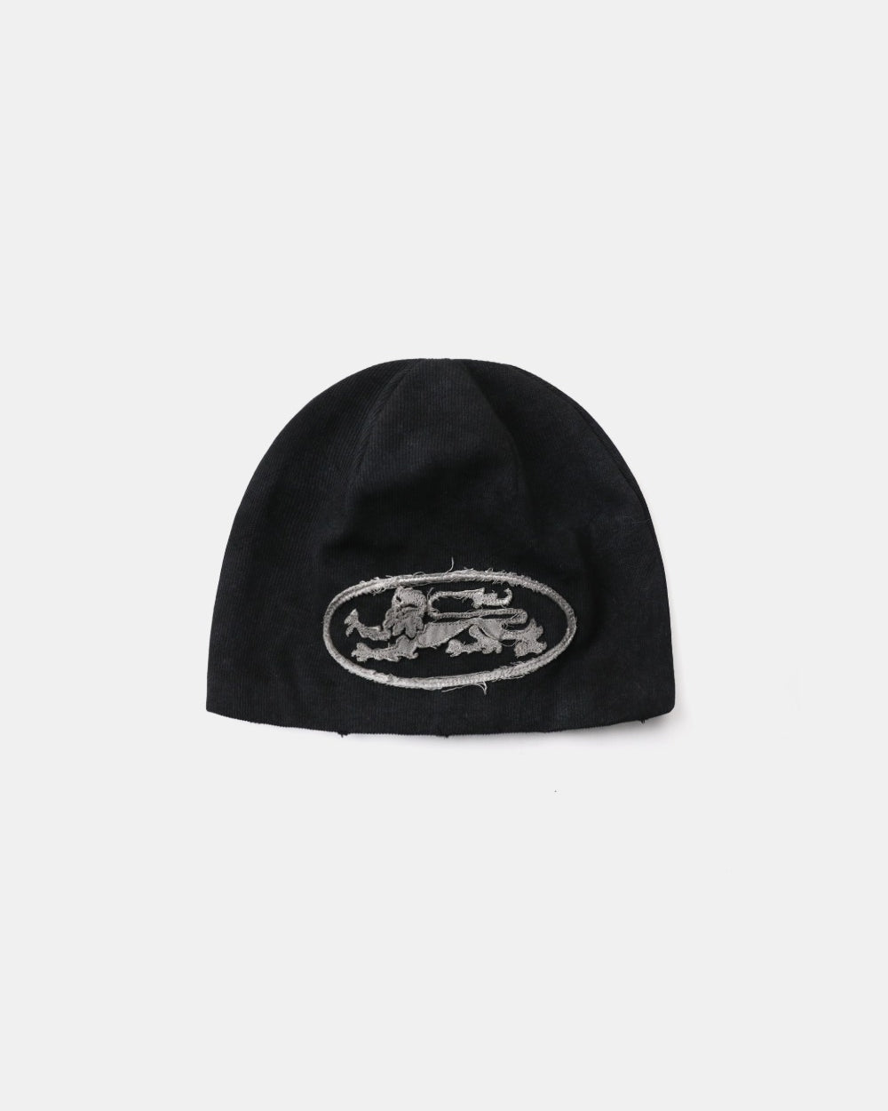 Badblood Lion Patch Beanie Washed Black