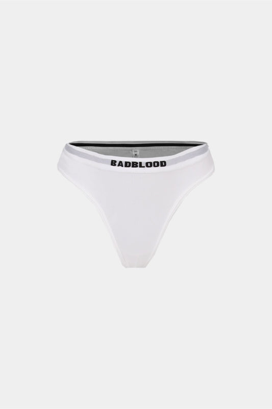 Badblood Small Logo Briefs White 2500