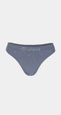 Badblood Galaxy Rhinestone Mesh Thong Dusty Blue