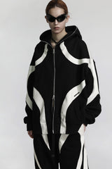 Badblood Duncan Full Zip Hood Large Fit Black