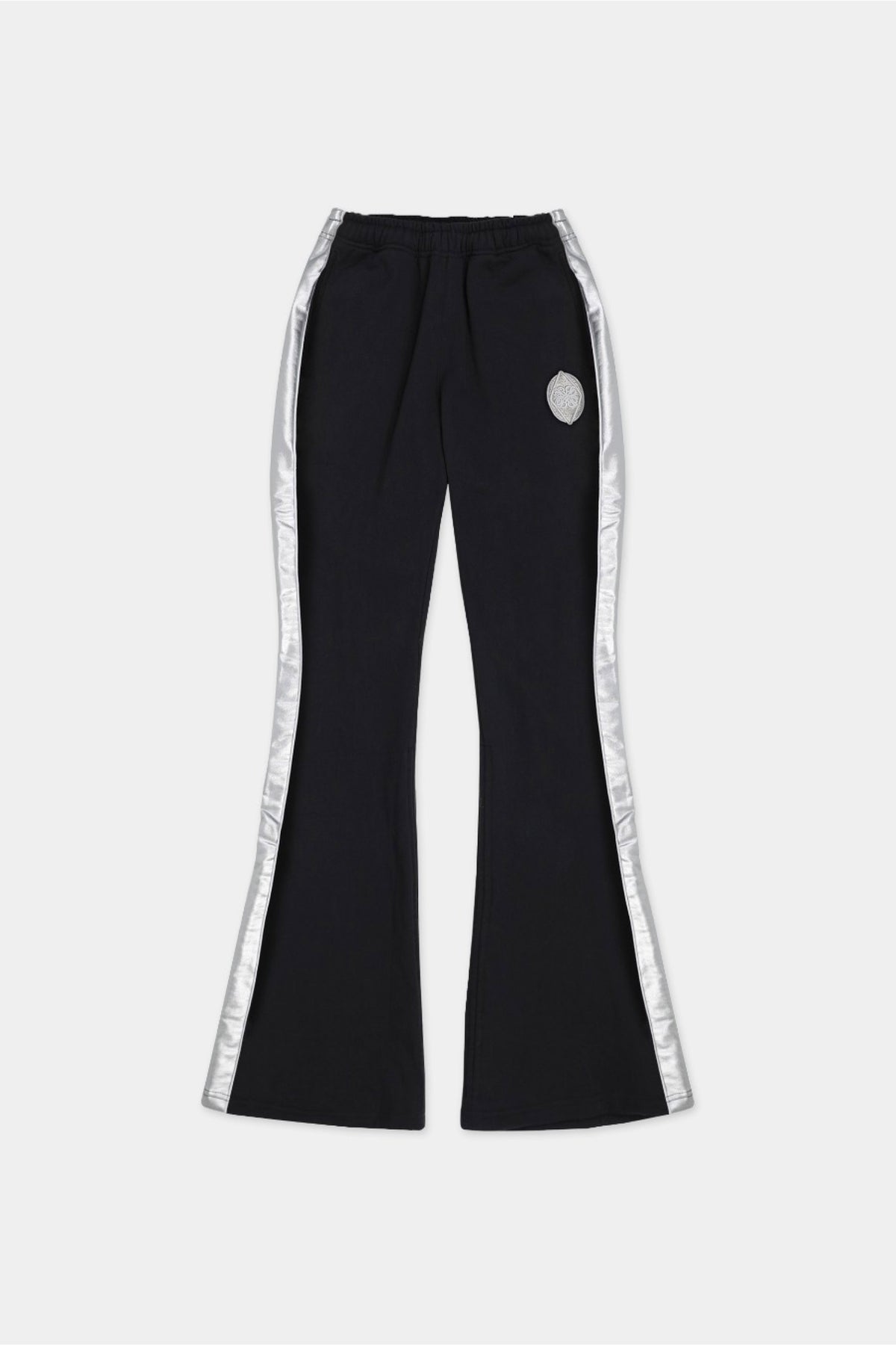 Badblood Rhombus Panelled Bootcut Pants Black