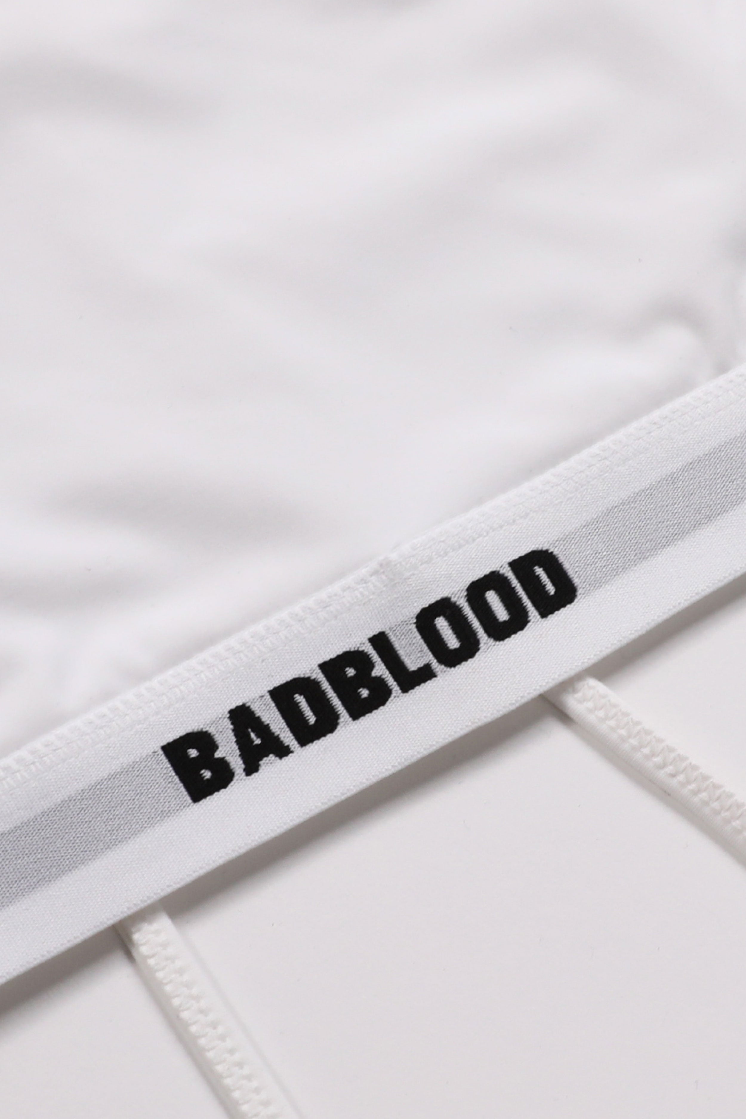 Badblood 小號標誌露肩 1/2 T 卹 胸罩 白色