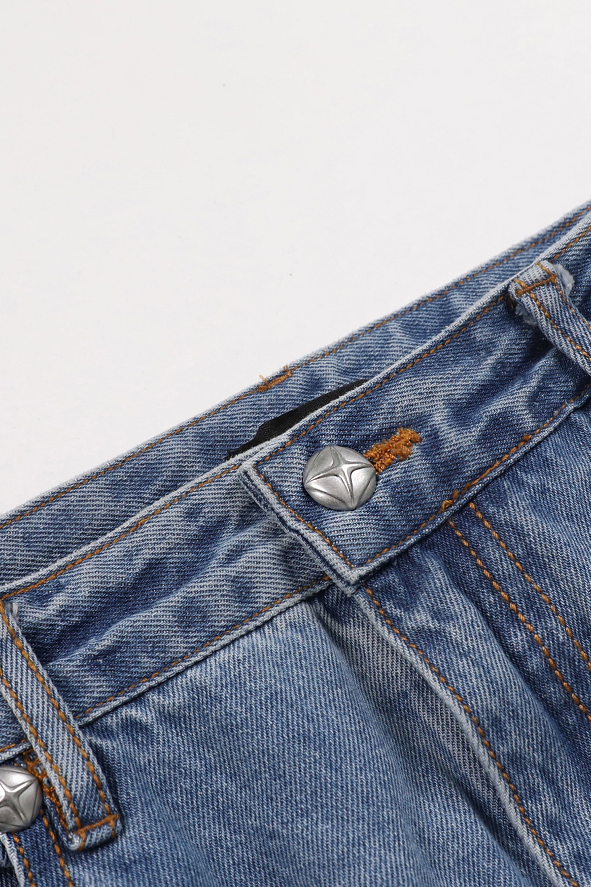Badblood Duncan Denim Pants Relaxed Fit - Blue/Black