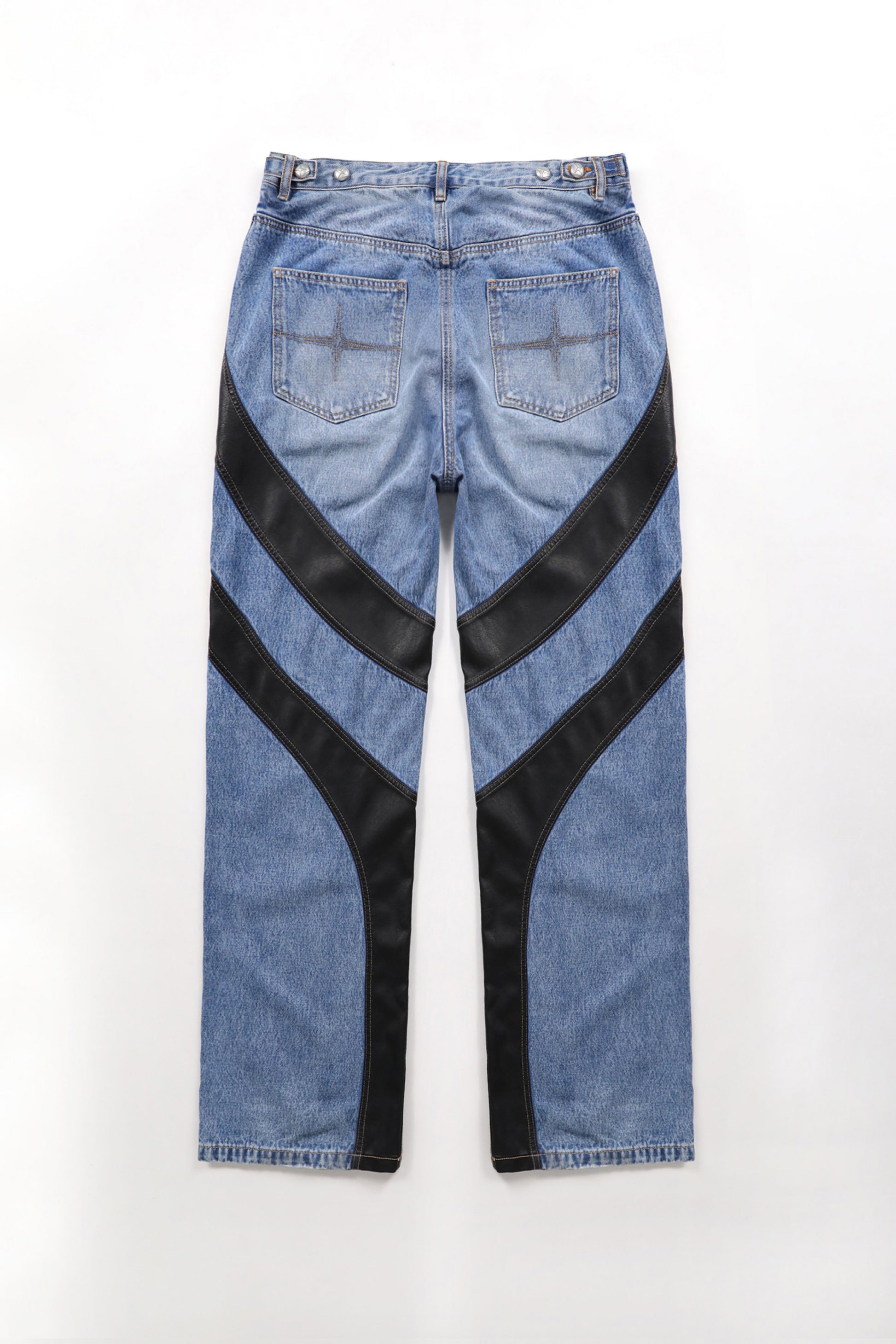 Badblood Duncan Denim Pants Relaxed Fit - Blue/Black