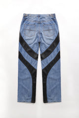 Badblood Duncan Denim Pants Relaxed Fit - Blue/Black