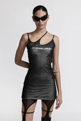 Badblood Mercury Triple String Mini Dress Silver