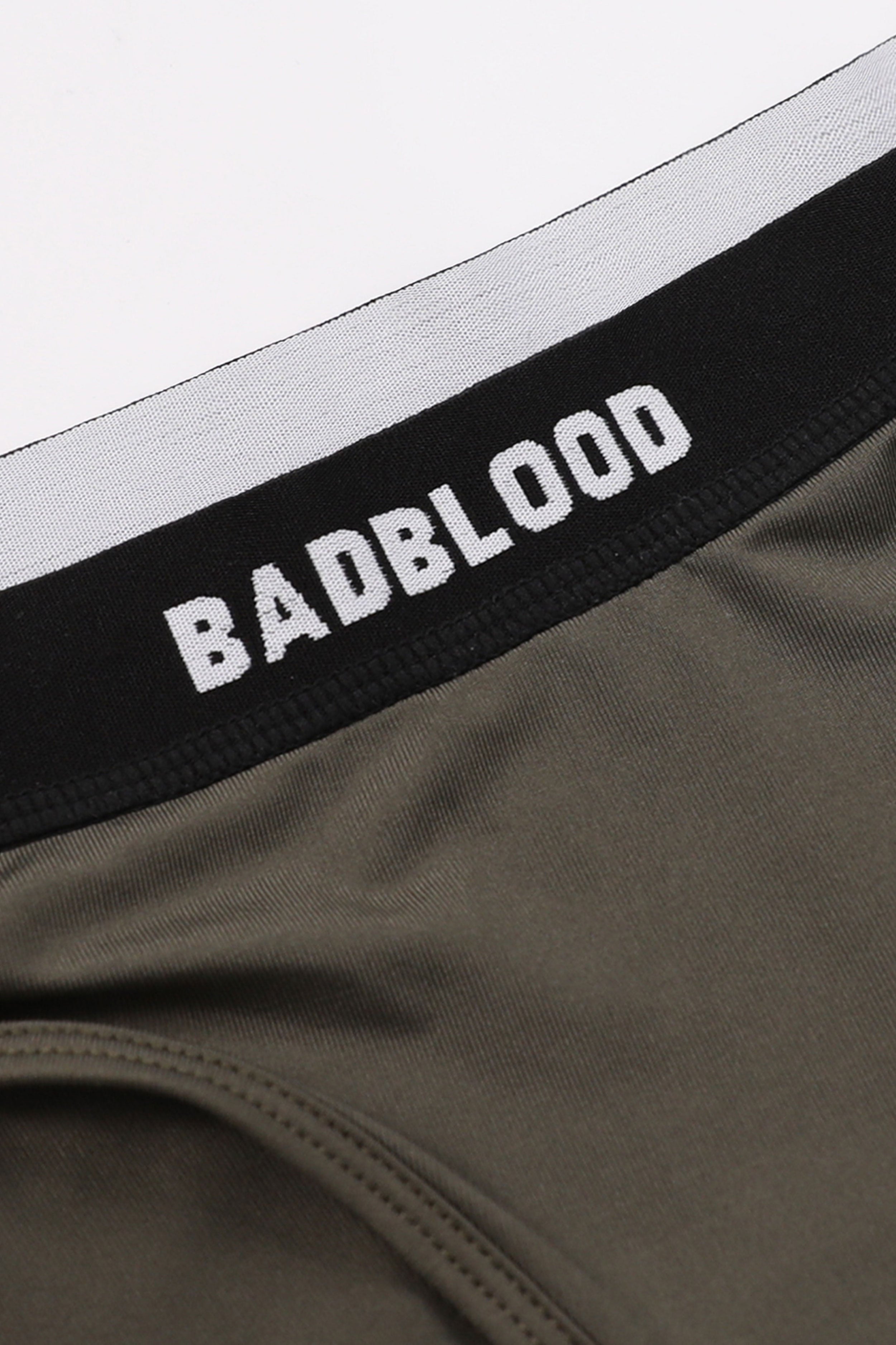 Badblood Small Logo Briefs Khaki
