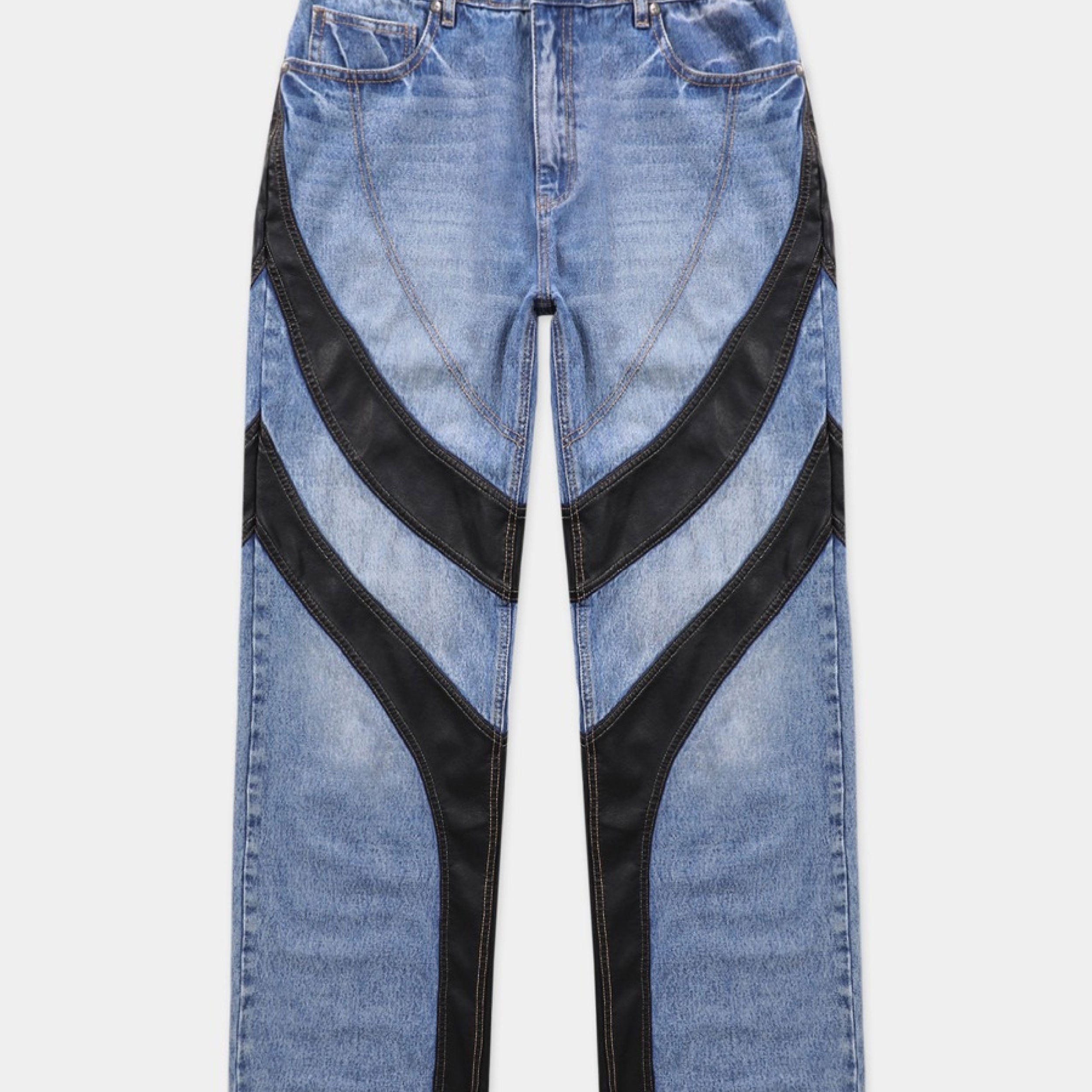 Badblood Duncan Denim Pants Relaxed Fit - Blue/Black