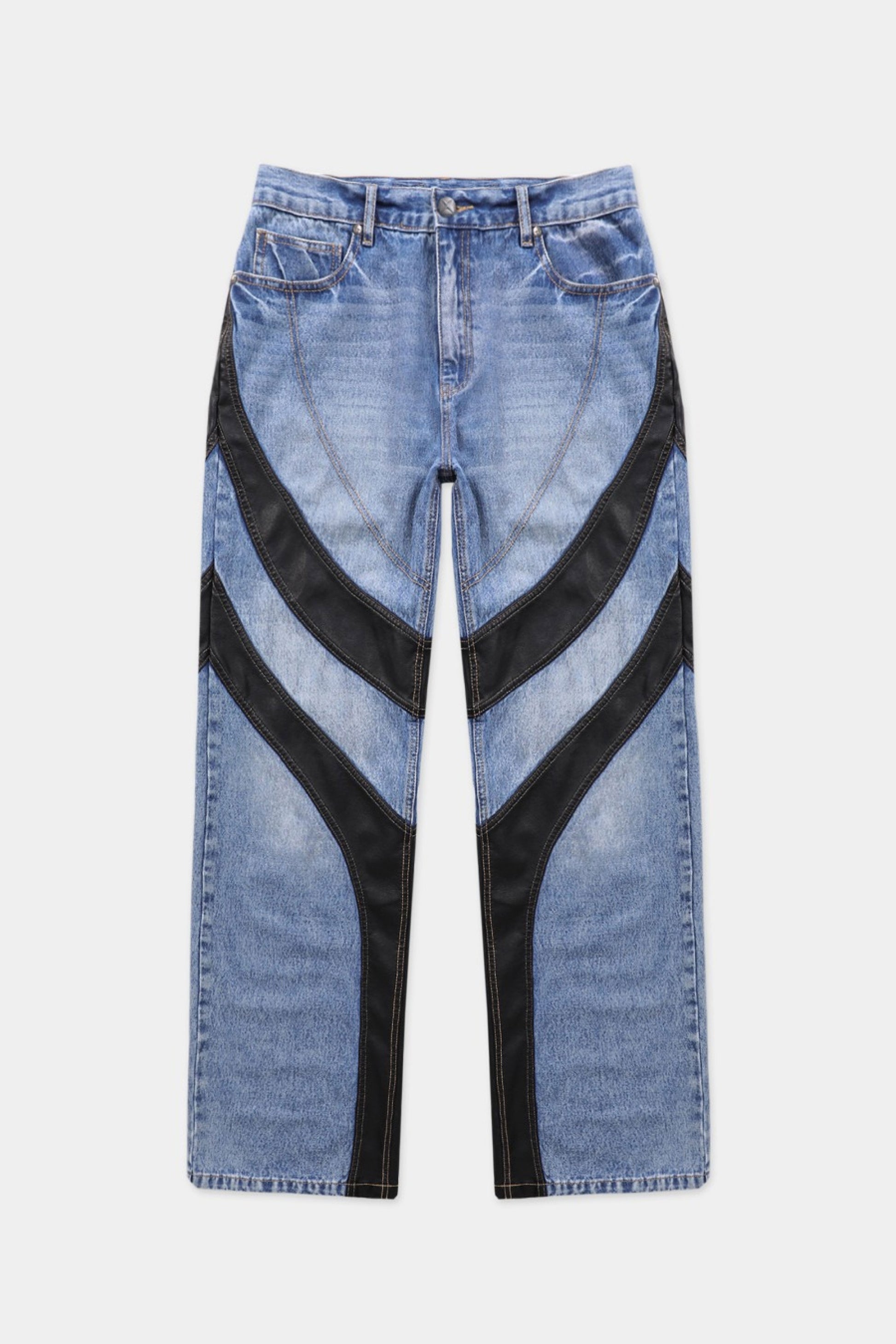 Badblood Duncan Denim Pants Relaxed Fit - Blue/Black