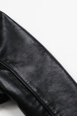Badblood Leather Bolero Slim Fit Black