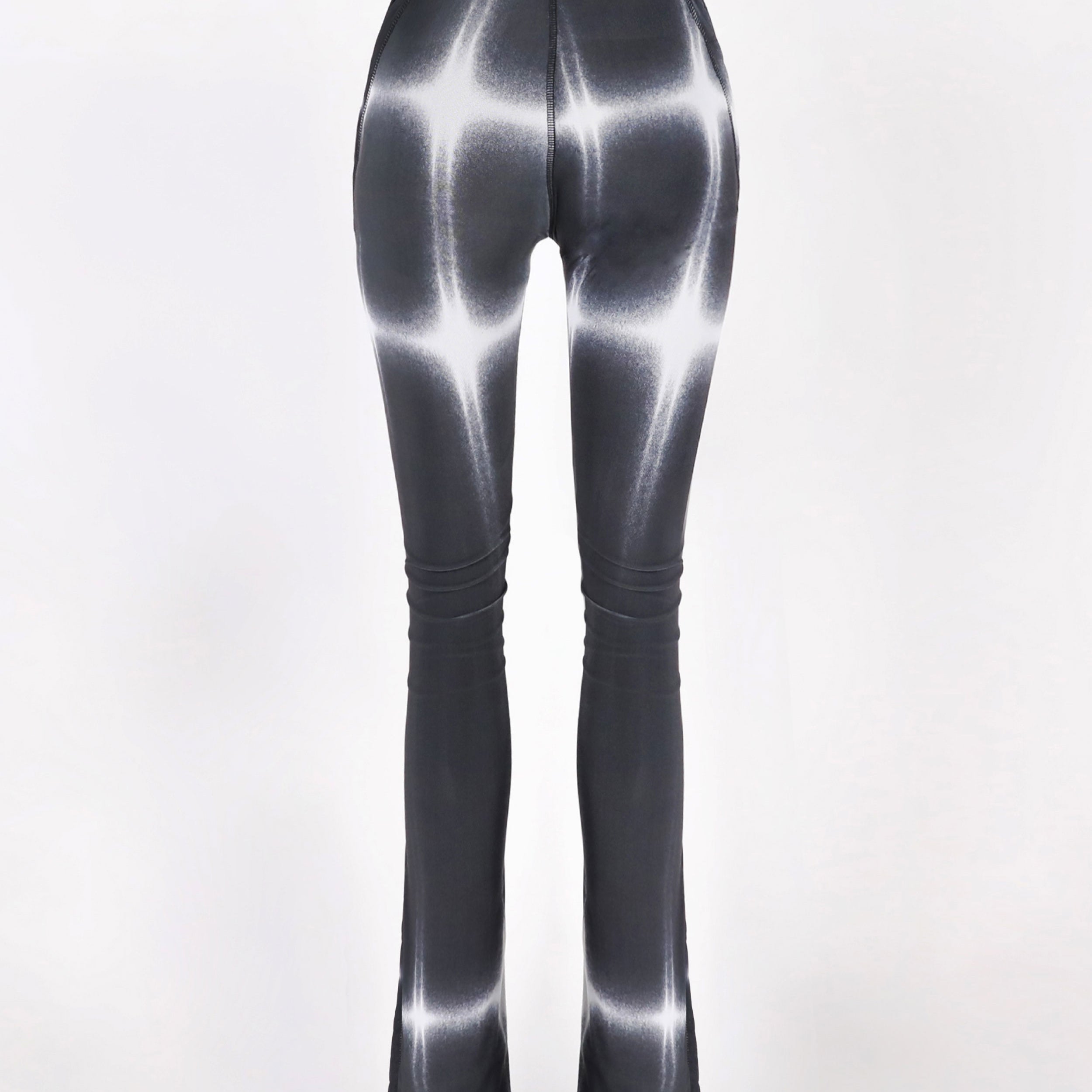 Badblood Stella Mesh Brush Cut Pants Slim Fit Black