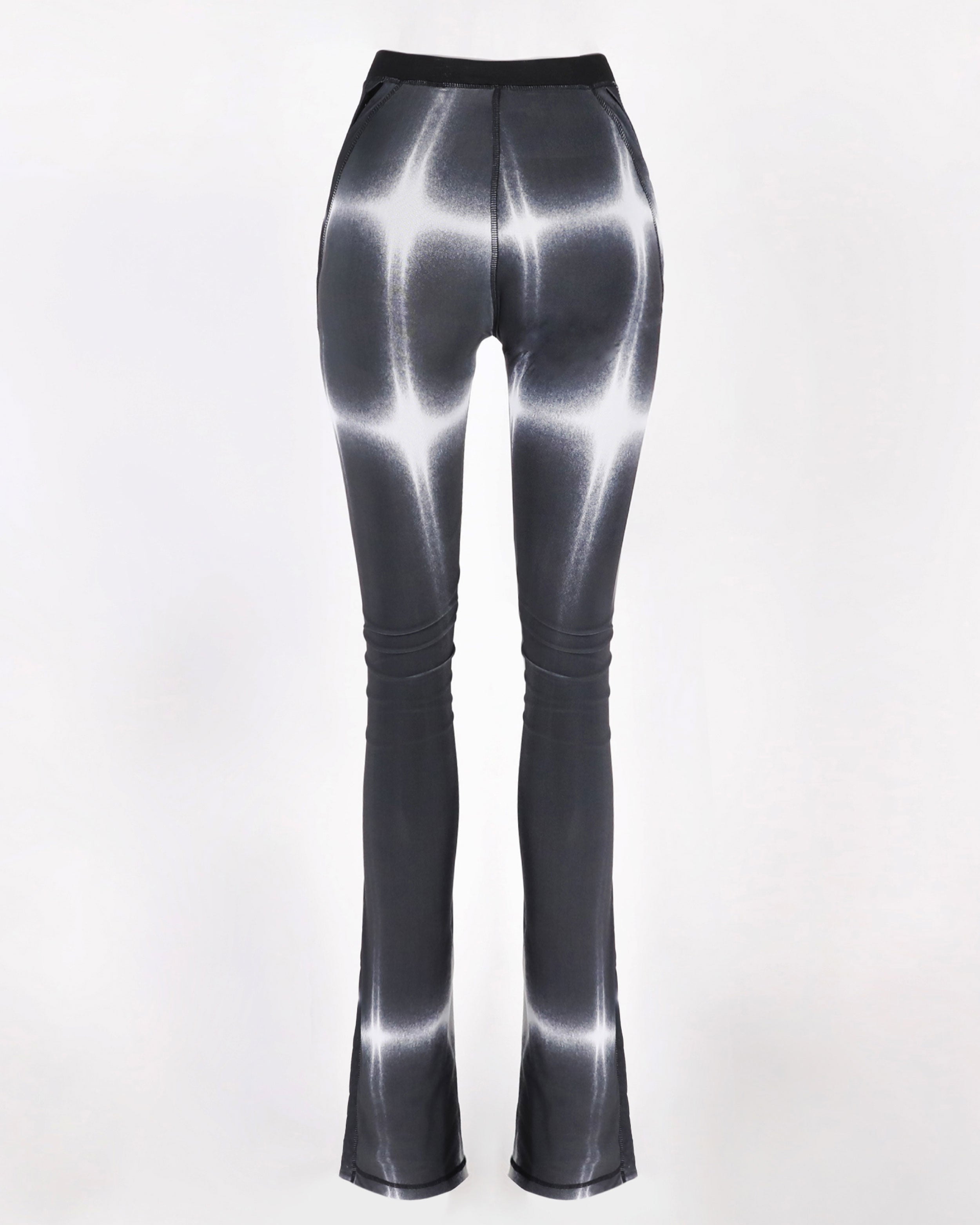 Badblood Stella Mesh Brush Cut Pants Slim Fit Black