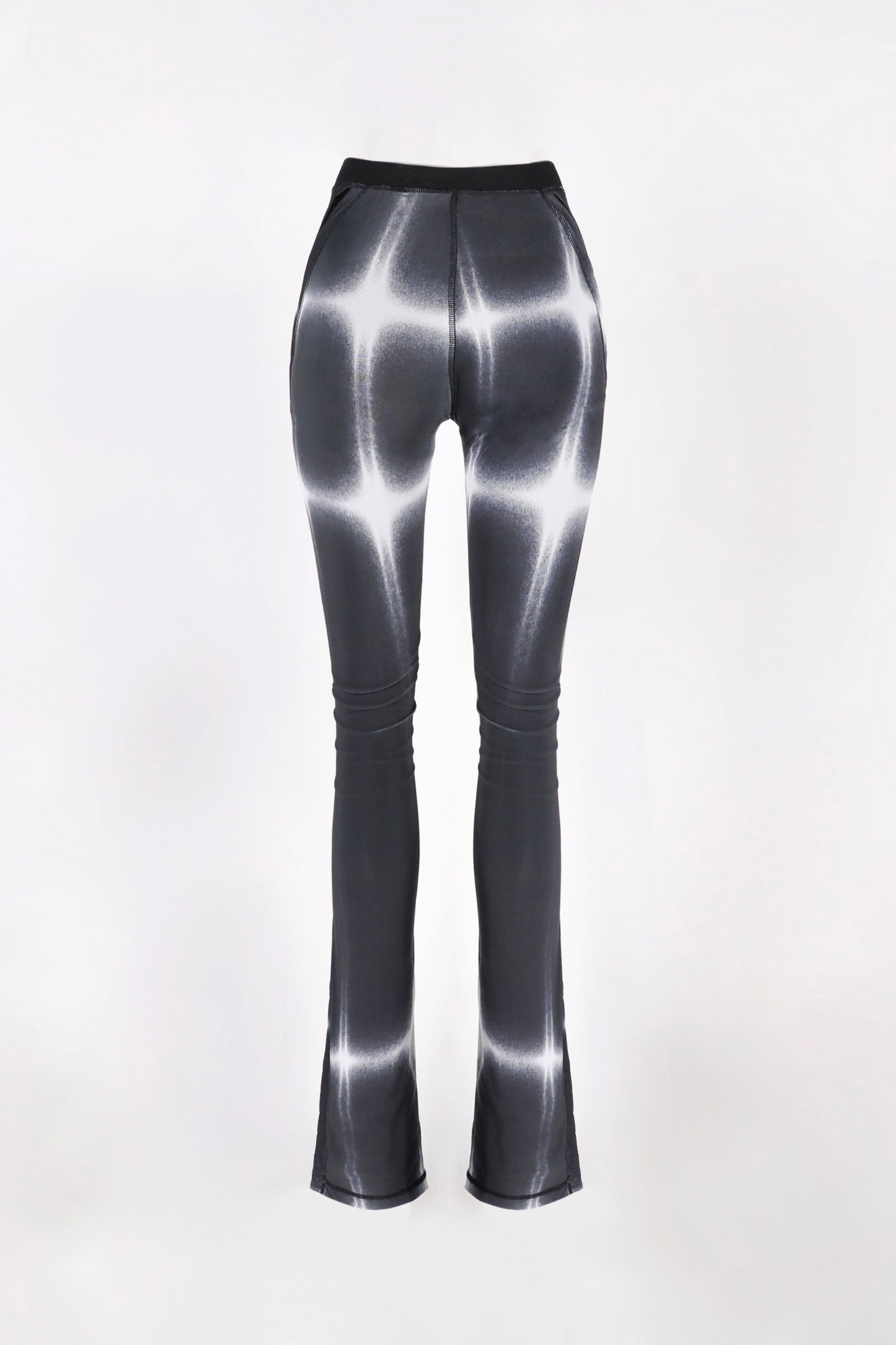 Badblood Stella Mesh Brush Cut Pants Slim Fit Black
