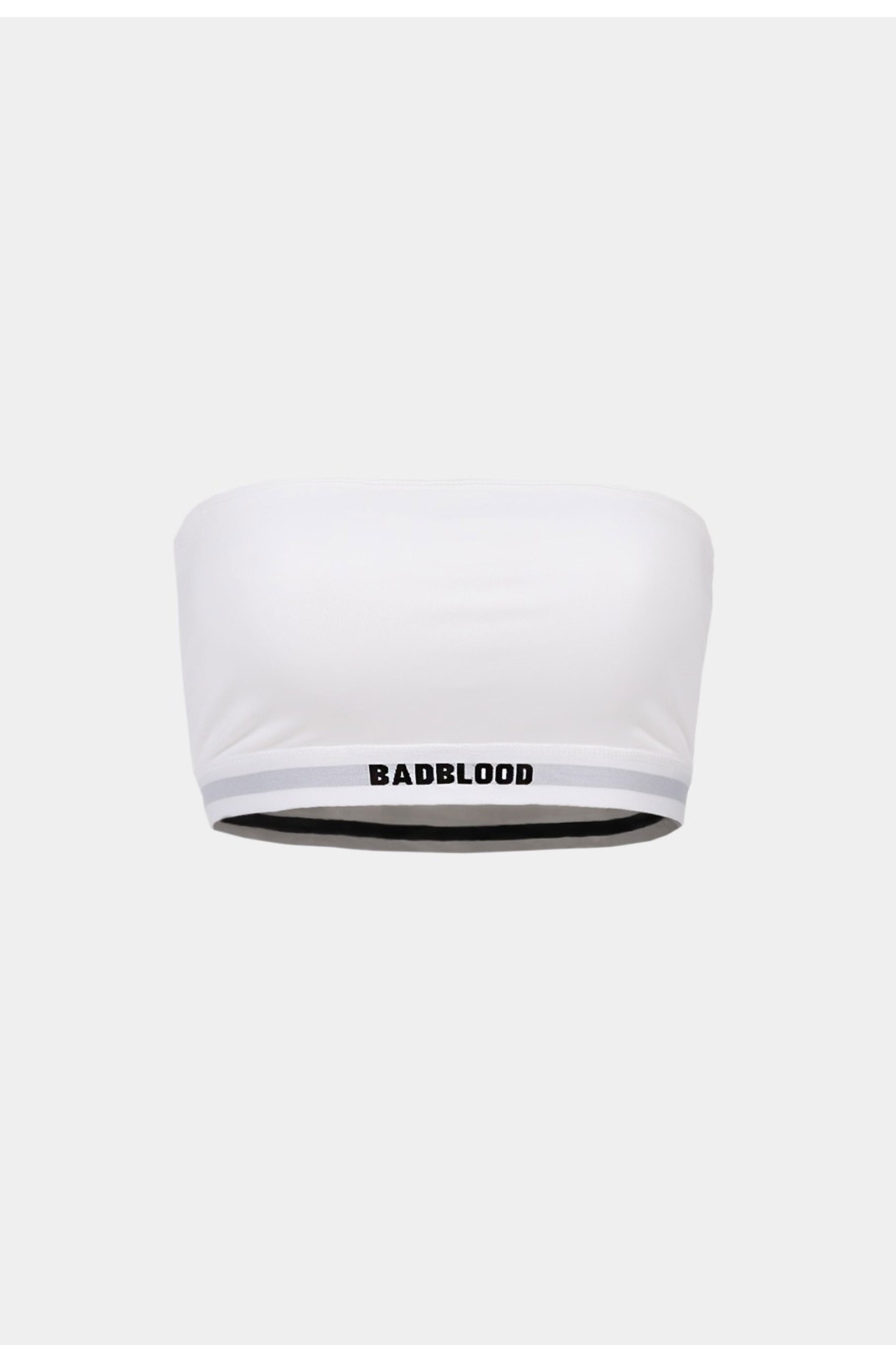 Badblood Small Logo Tube Bra White