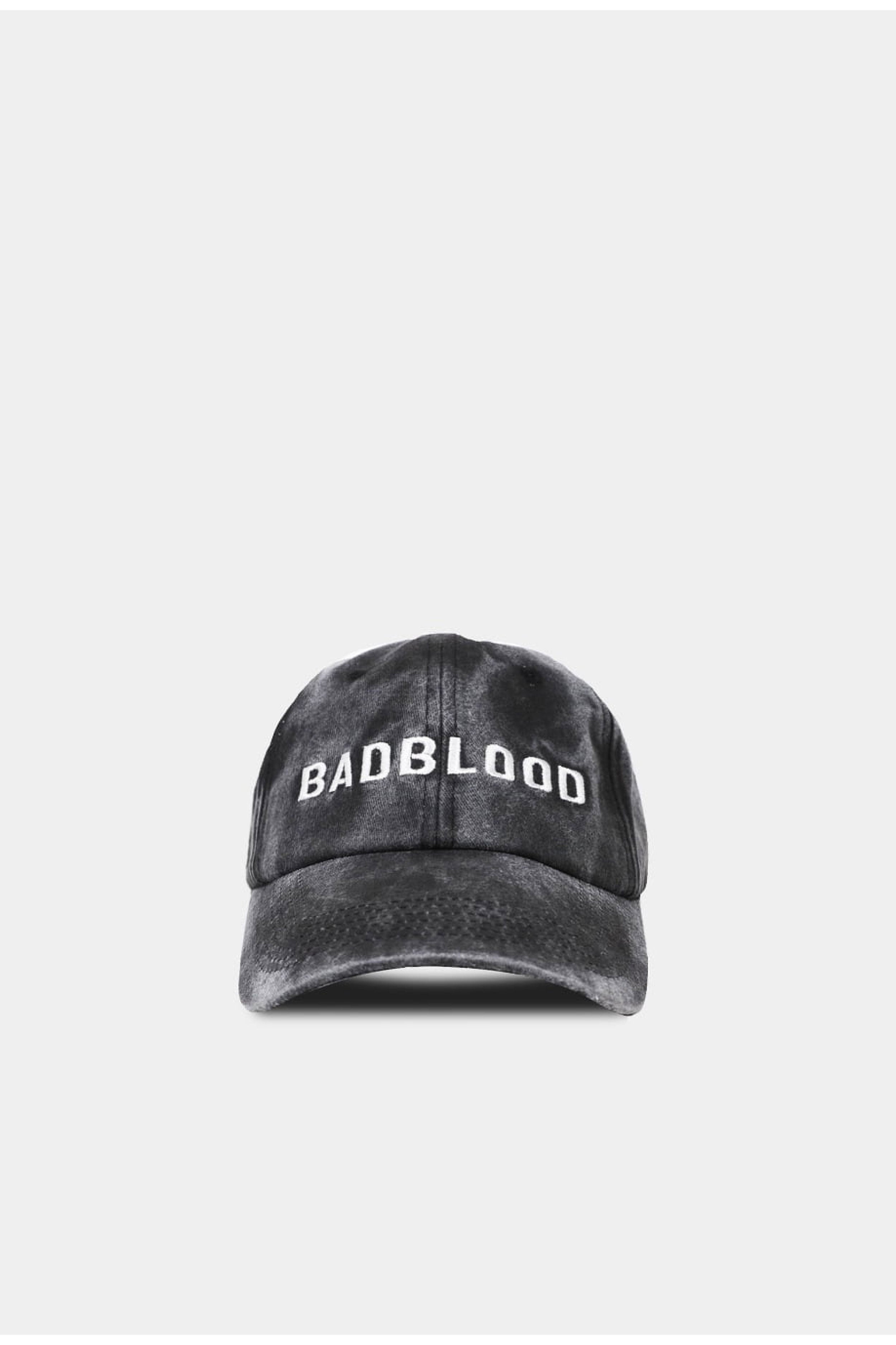 Badblood Vintage Logo Ball Cap Charcoal