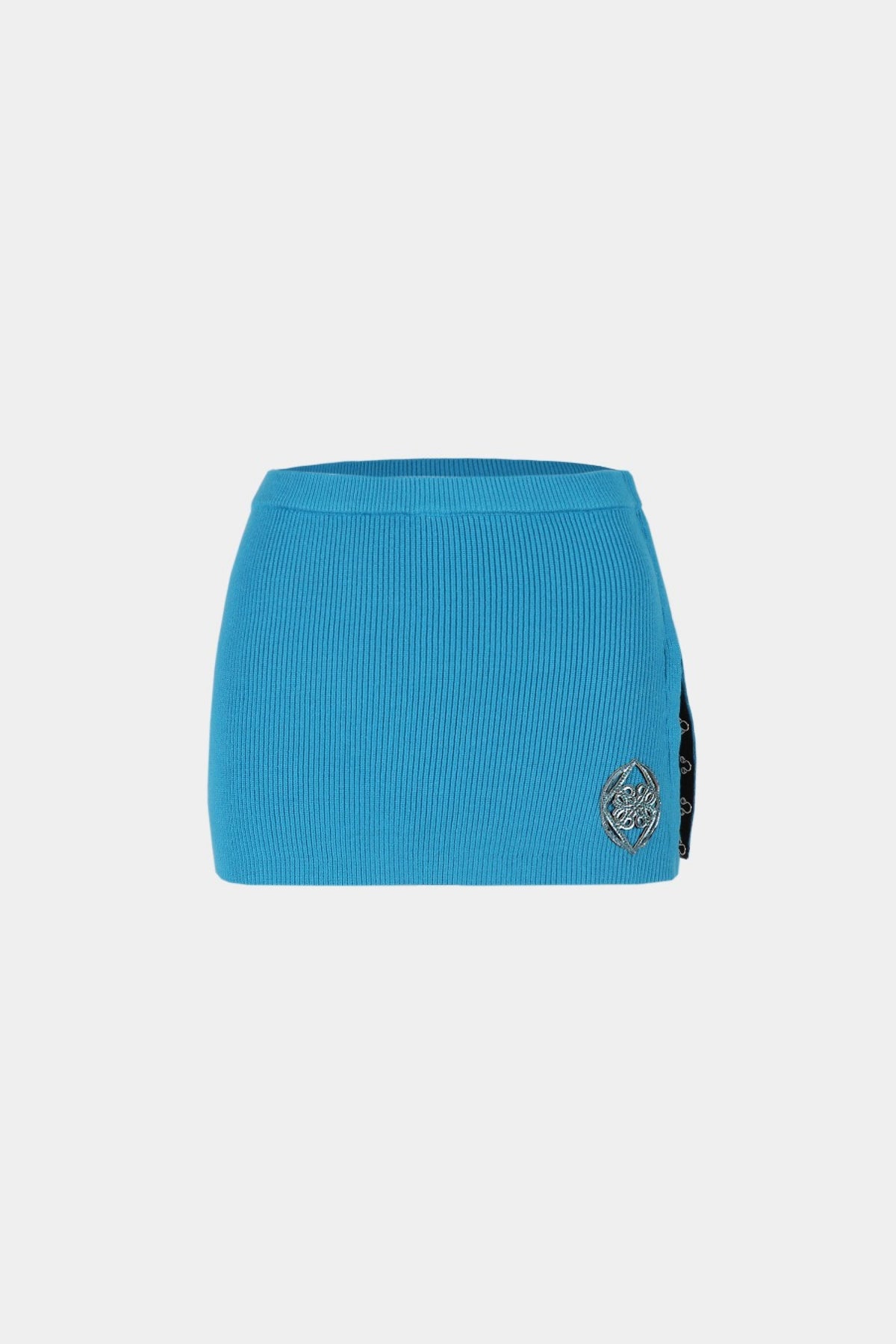 Badblood Kiddo Knitted Mini Skirt Aquamarine