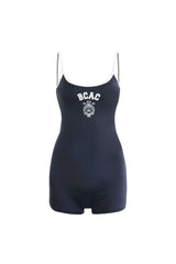 Badblood BCAC Emblem Aqua Romper Navy