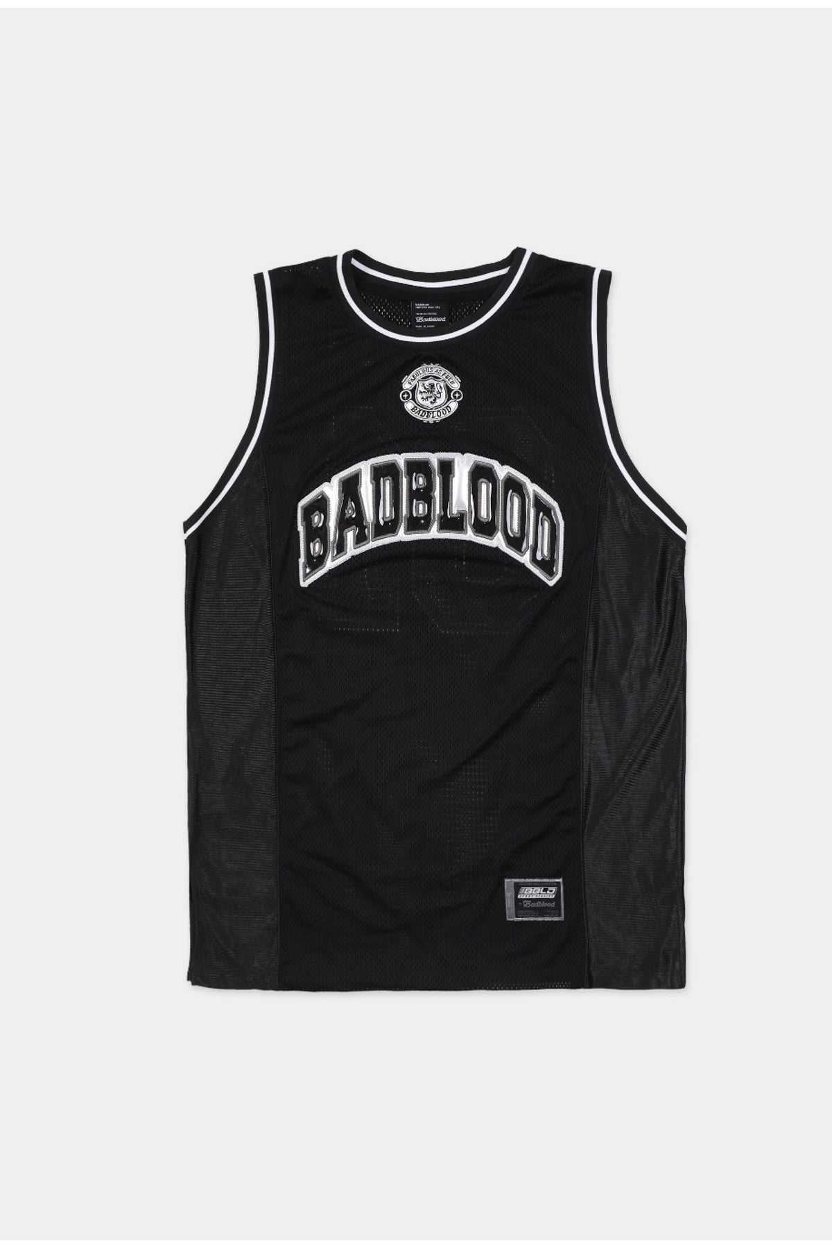 Badblood Enamel Logo Basketball Tank Boxy Fit Black