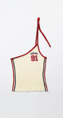 Badblood Cindy One Shoulder Tank Cream