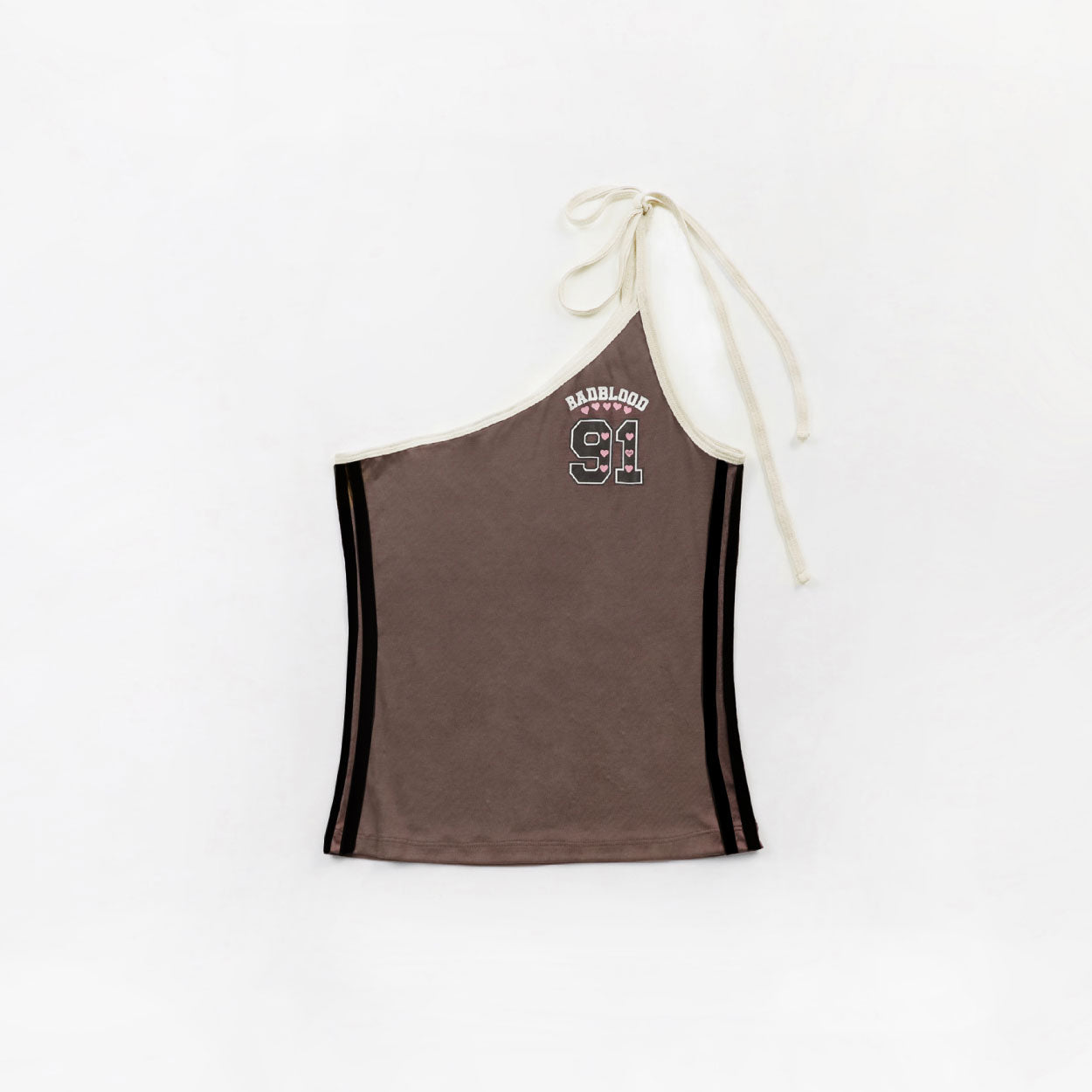 Badblood Cindy One Shoulder Tank Tobacco