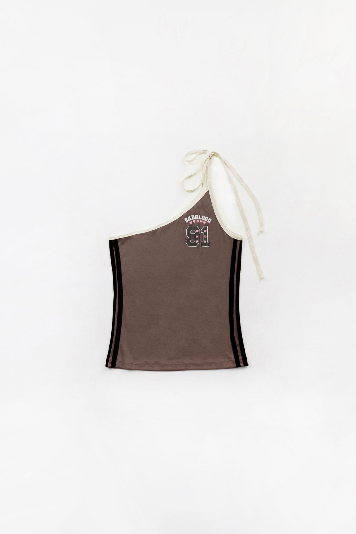 Badblood Cindy One Shoulder Tank Tobacco