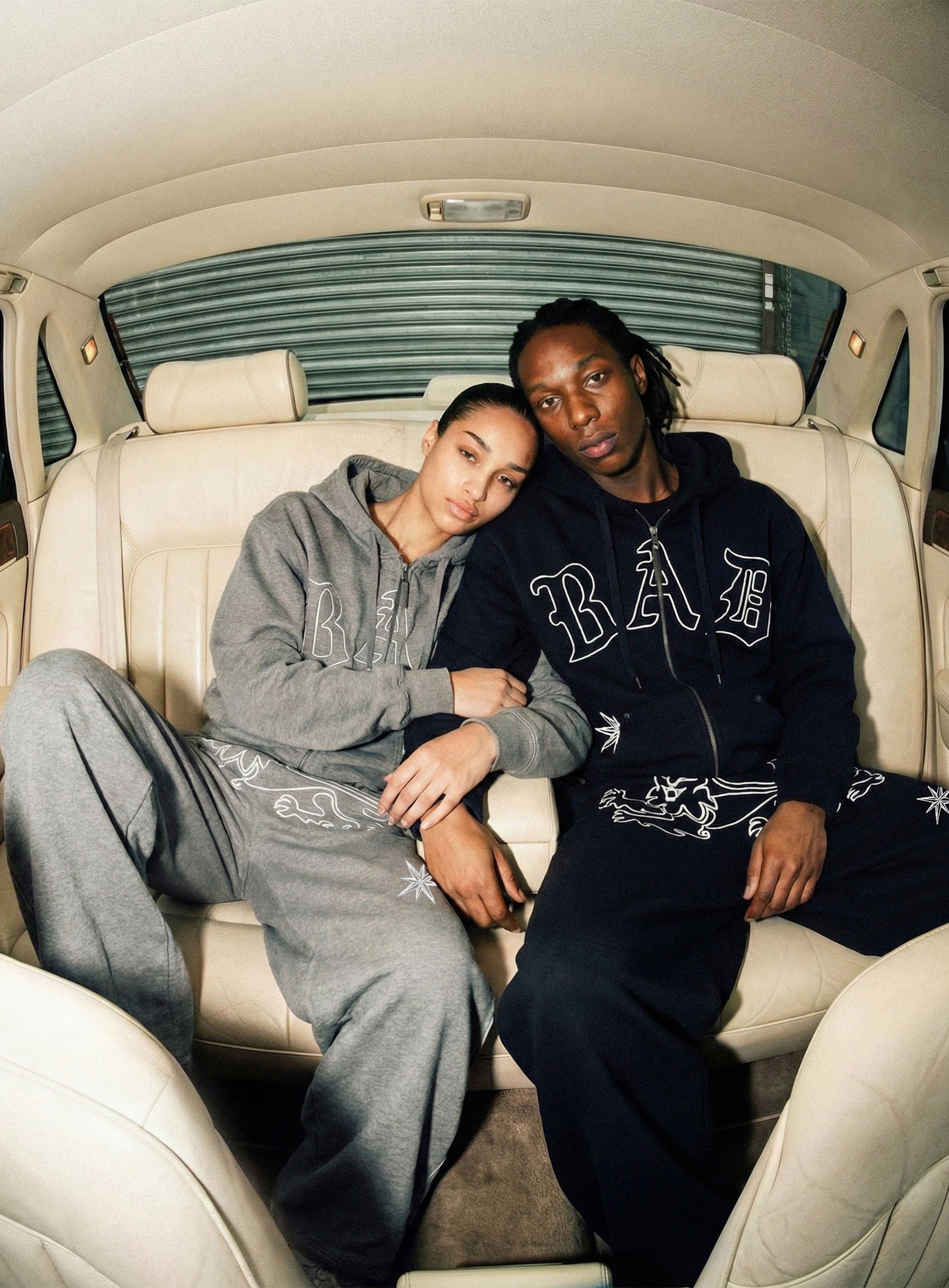 Badblood Titan Stroke Baggy Joggers - Gray