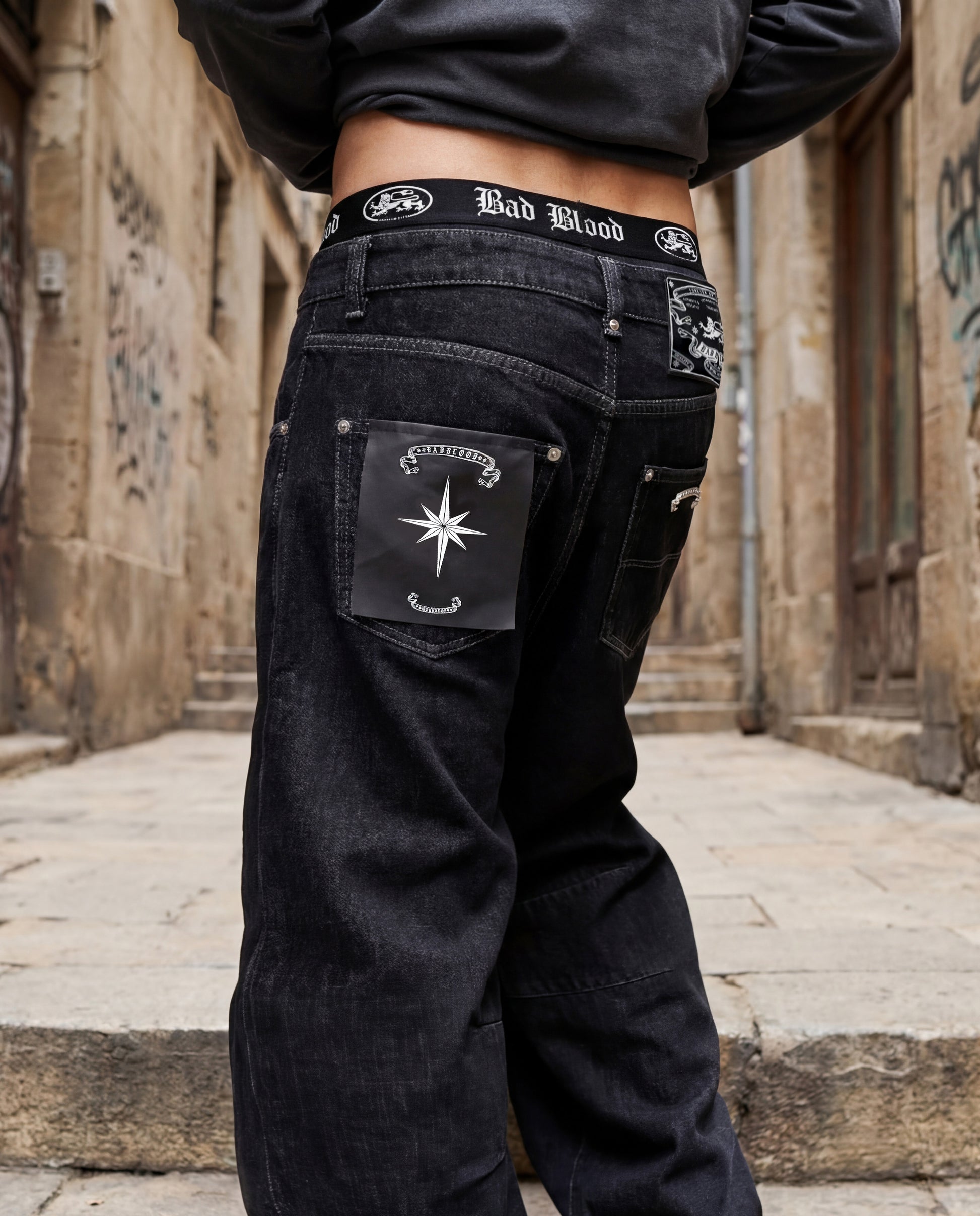 Badblood Viper 301 Semi-Curved Pants - Black Denim