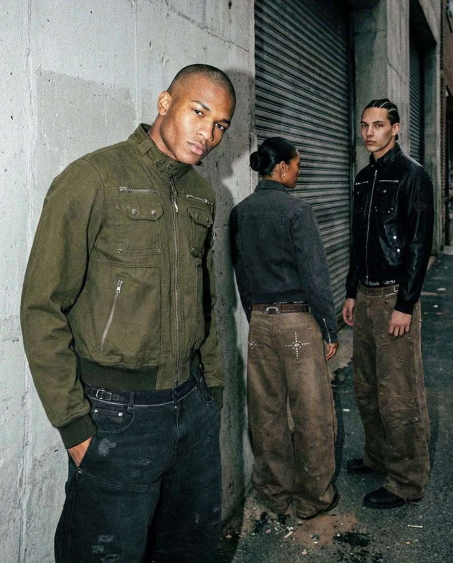 Badblood Star Studded Convex Pants - Dusty Beige