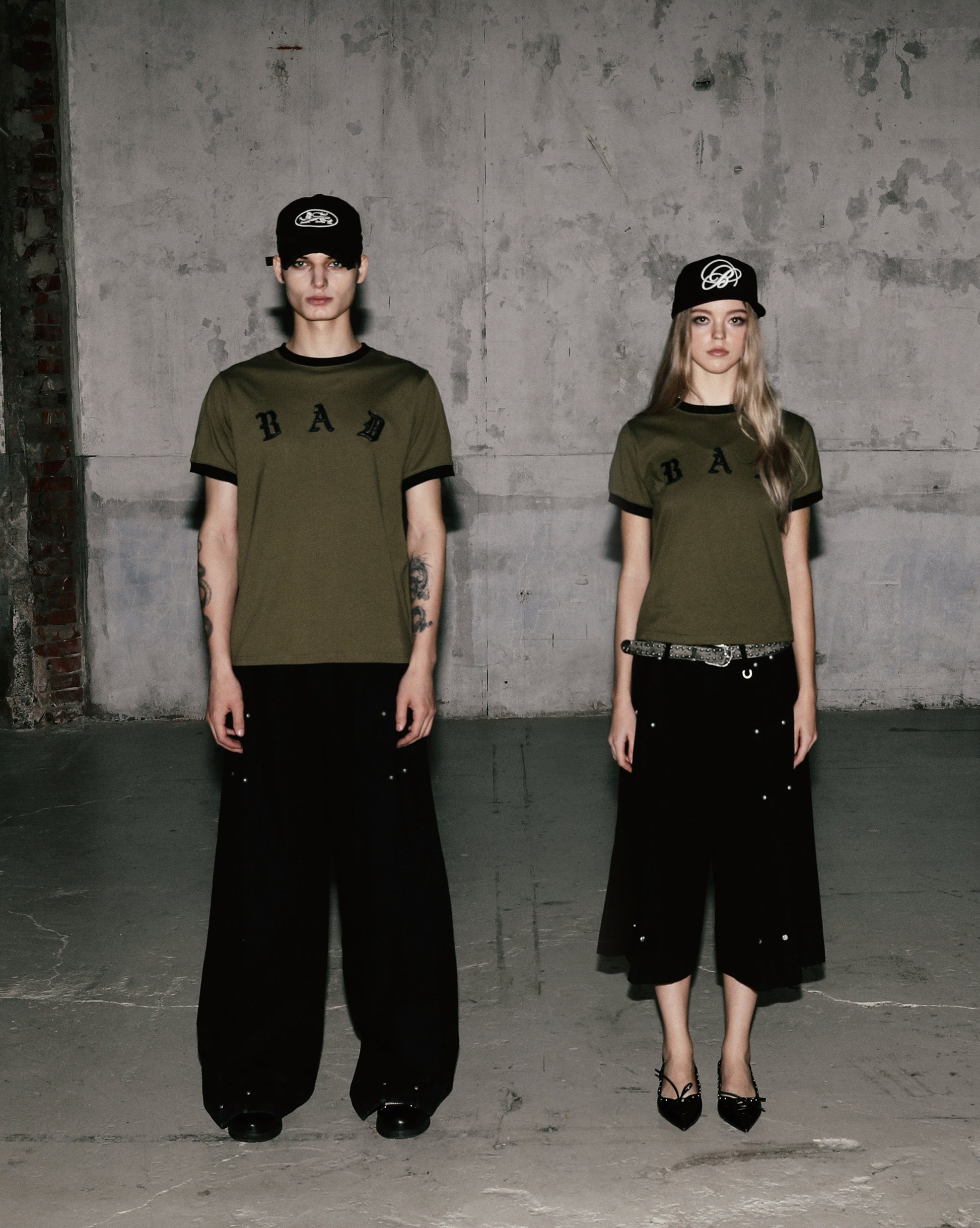 Badblood Cosmo Bad Patch Ringer T-Shirt - Khaki