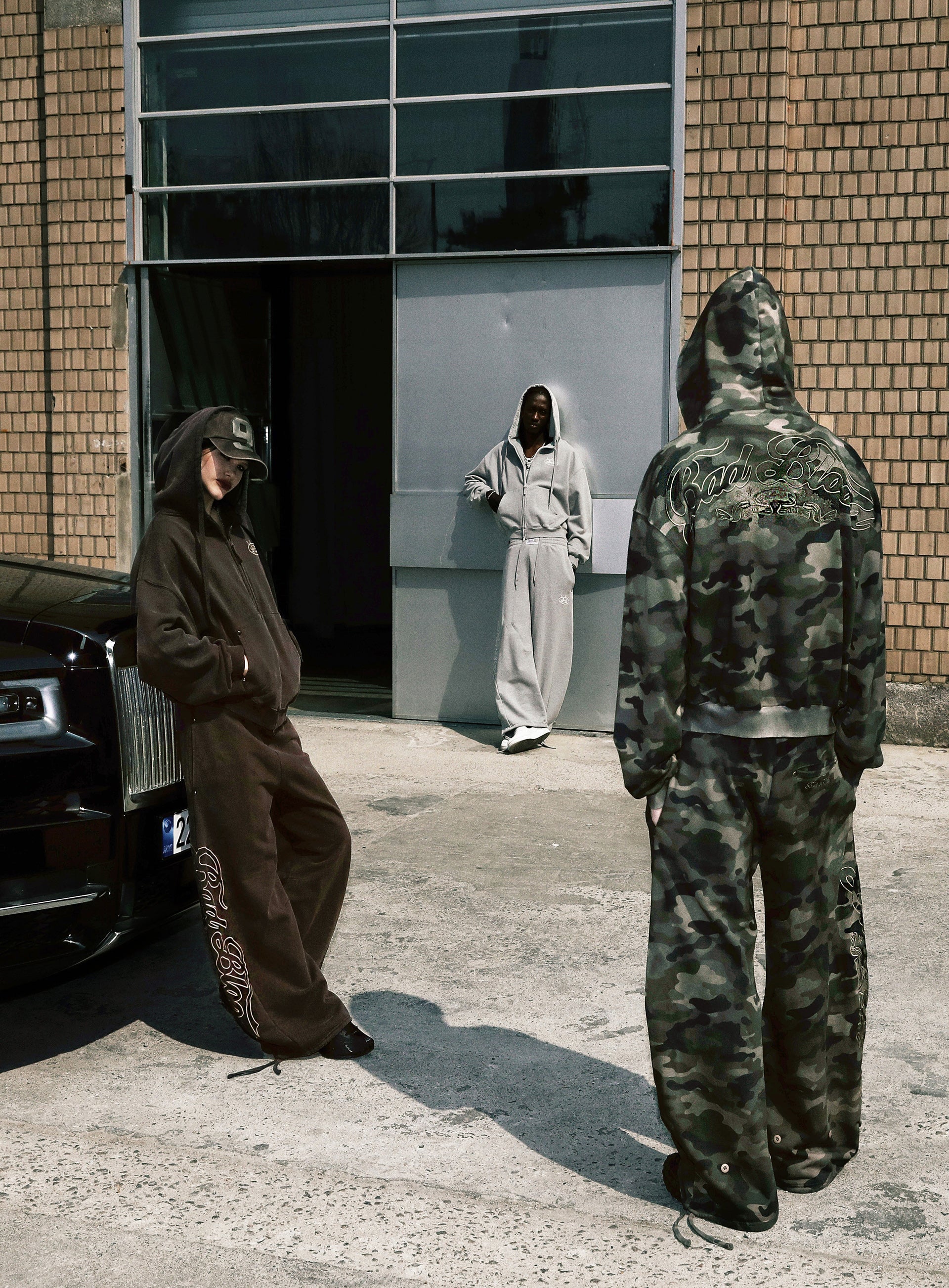 Badblood Mystic Capsule 2 Way Curved Jogger Trousers Dark Camo