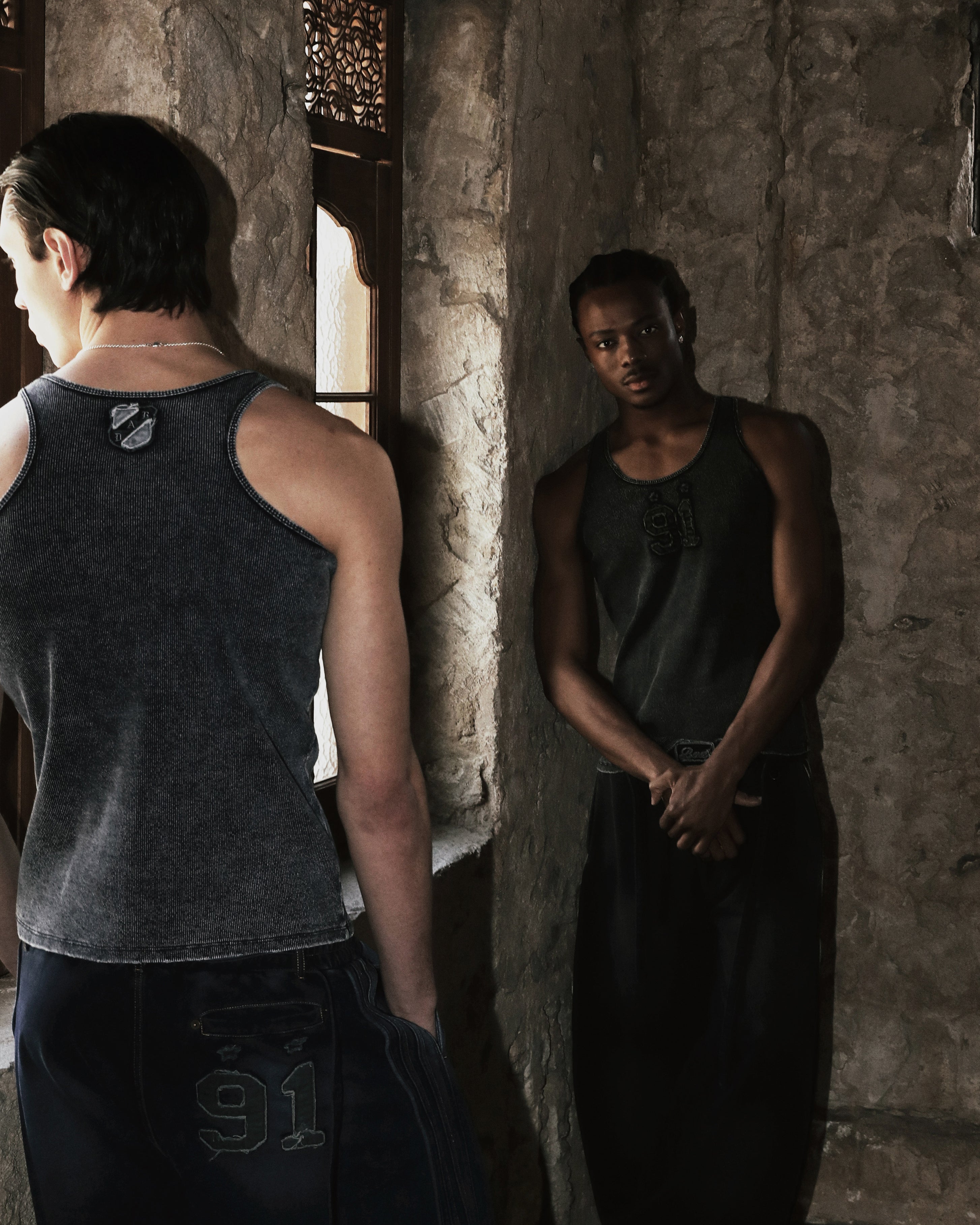 Badblood  Rusty Denim Tank Top Black