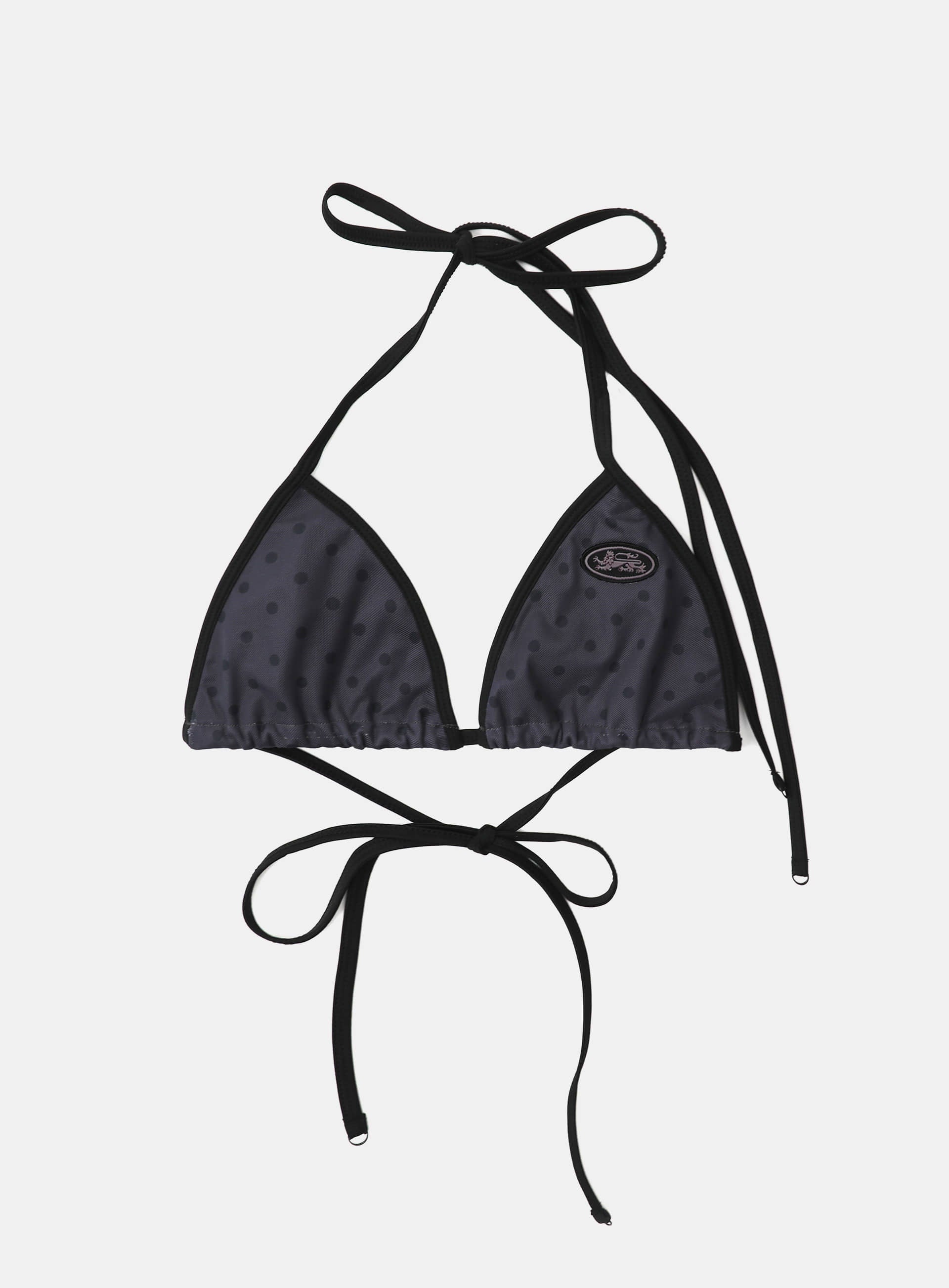 Badblood Splash Dot Bikini Set - Charcoal