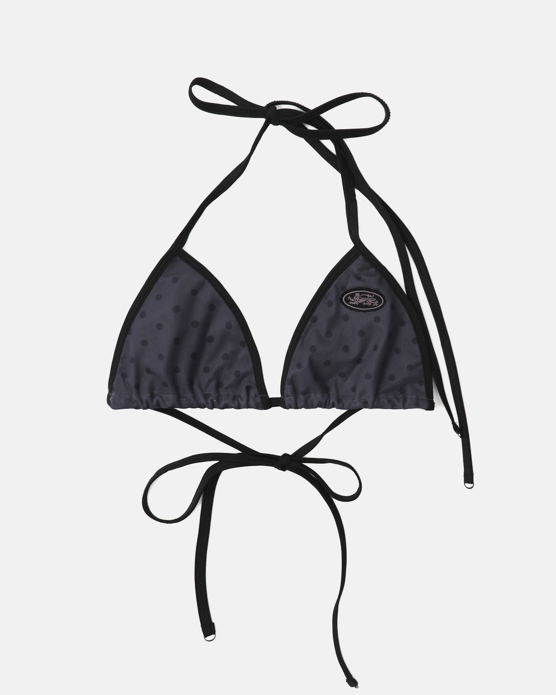 Badblood Splash Dot Bikini Set - Charcoal