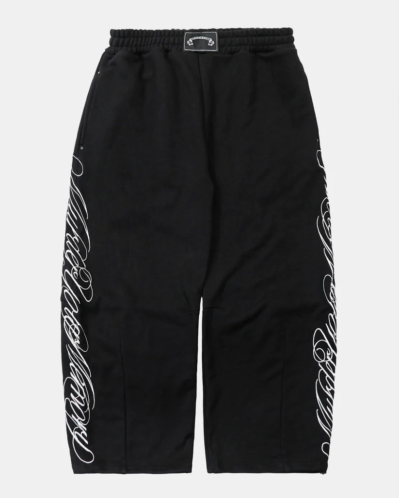 Badblood Dark Classic MYM 2-Way Curved Jogger Trousers - Black
