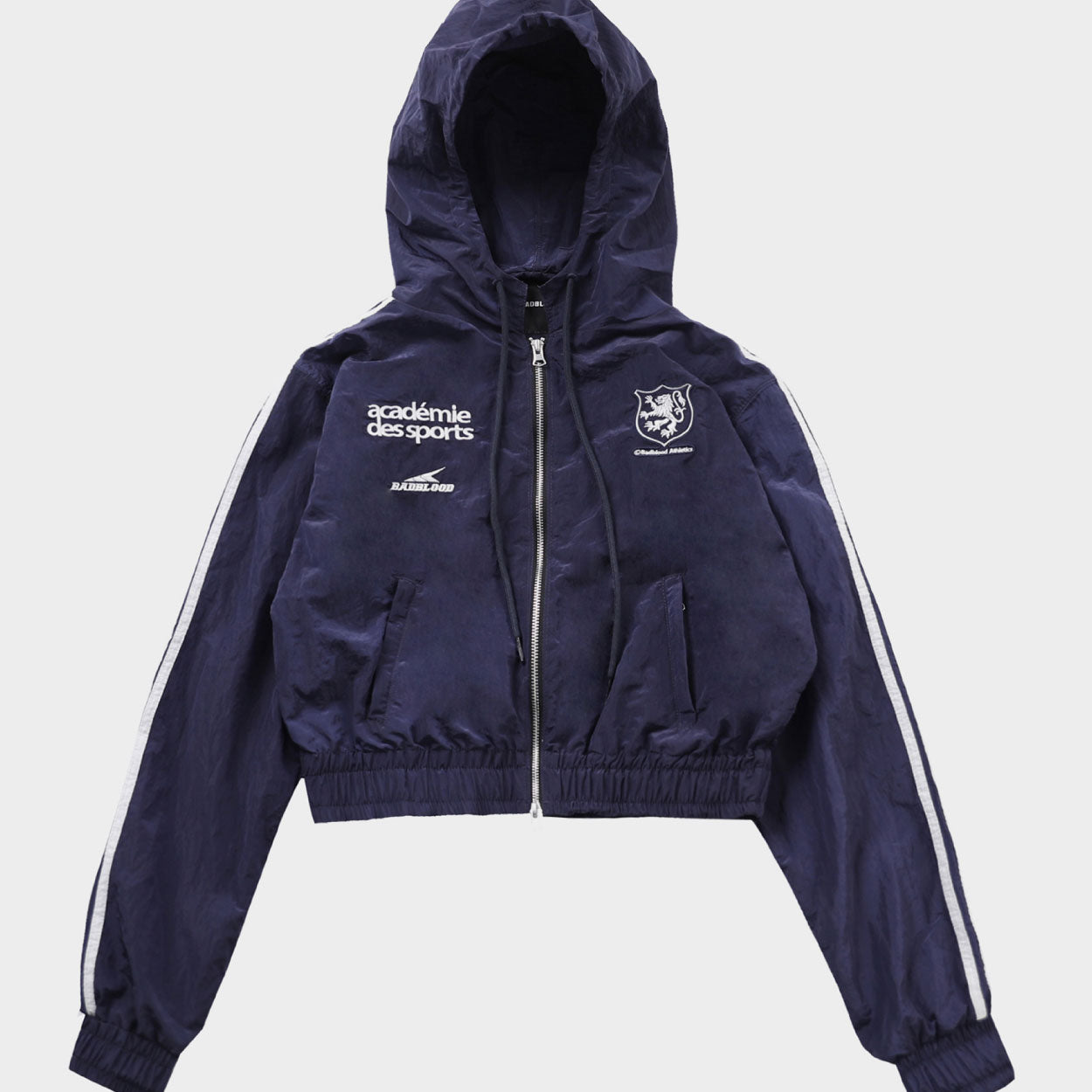 Badblood ADS Vintage Hooded Track Jacket Navy