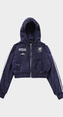 Badblood ADS Vintage Hooded Track Jacket Navy