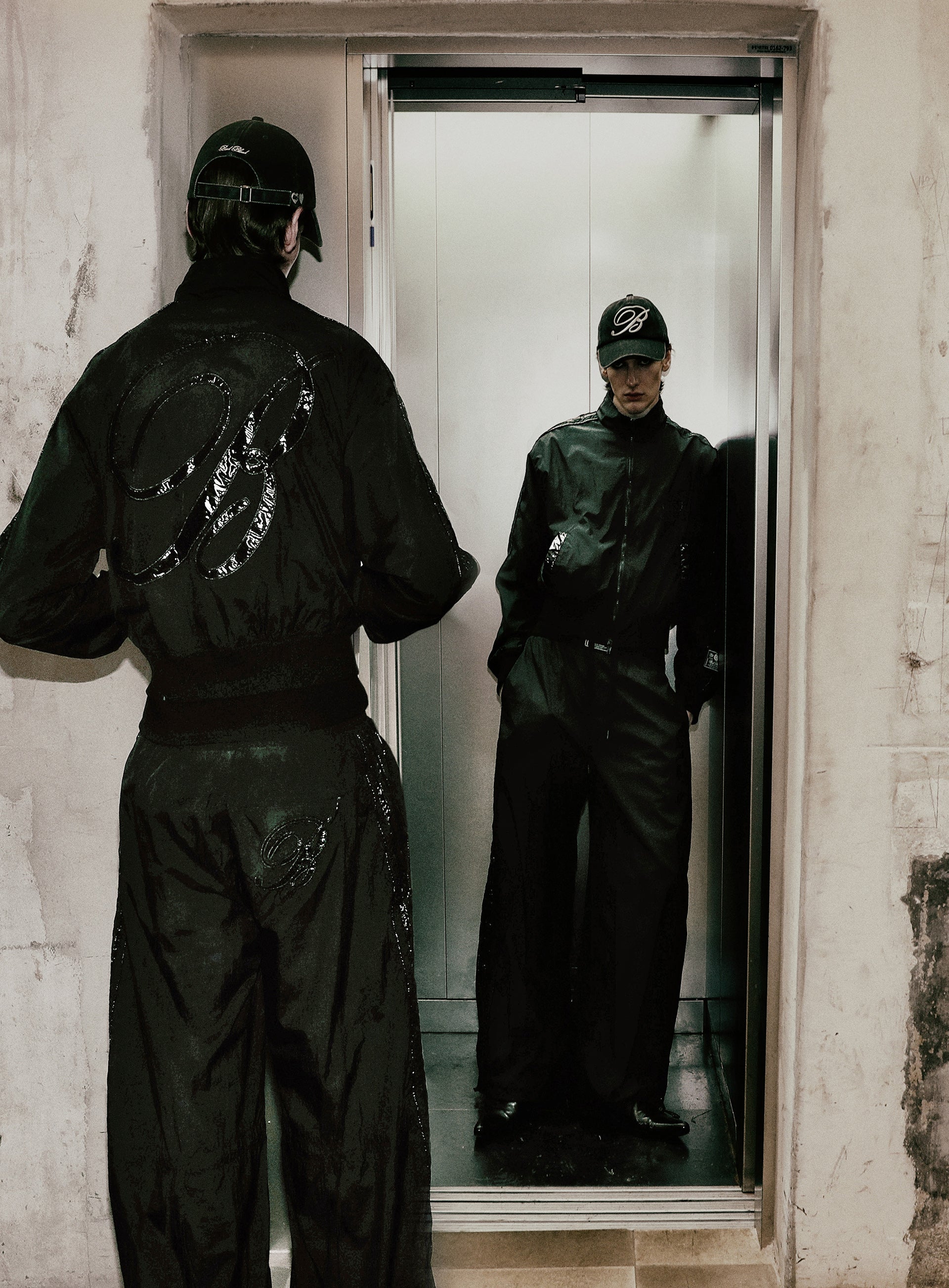 Badblood Dark Billy Nylon Track Jacket Black